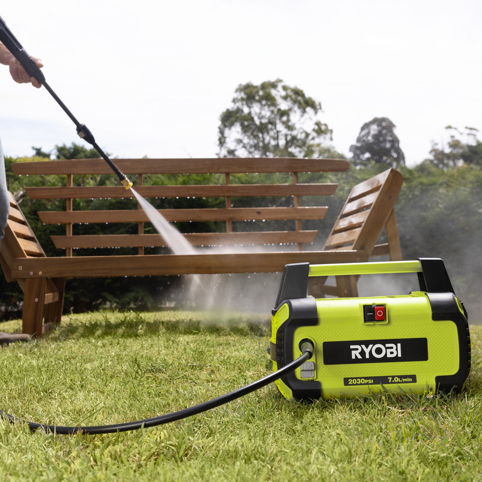 Ryobi 2030 PSI Compact High Pressure Washer with 6m Hose