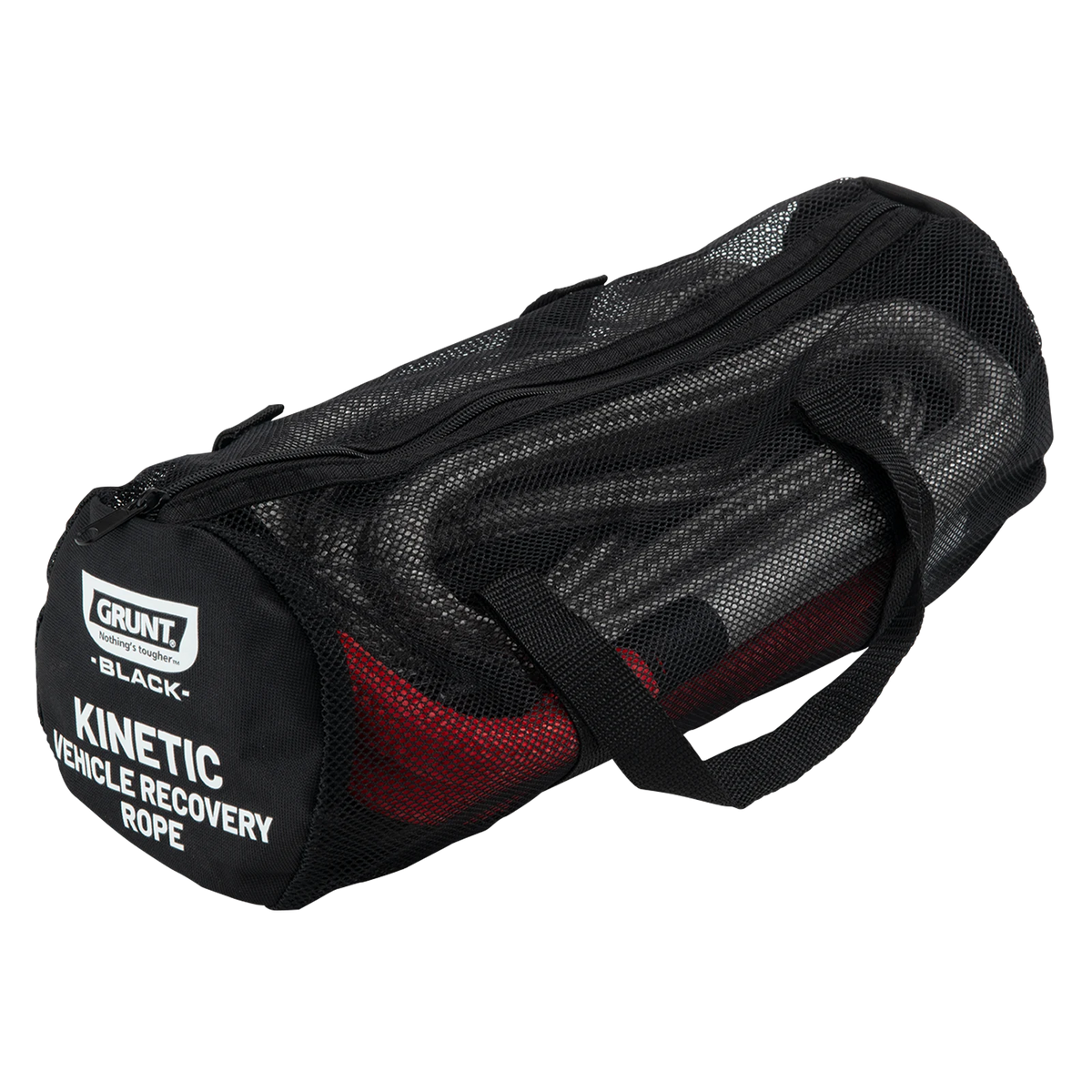 GRUNT 19mm x 6m 8000kg Kinetic Nylon Recovery Rope, Double Braided 4WD Snatch Rope