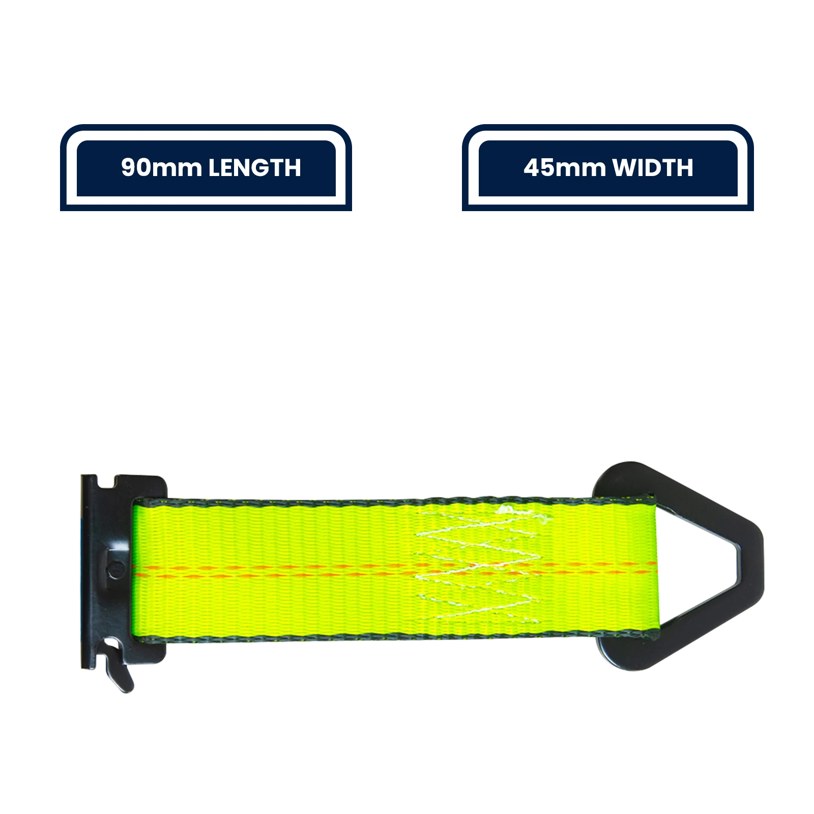 GRUNT 50mm x 18cm E-Track Tie Off with Black D-Ring, 1350kg Lashing Capacity