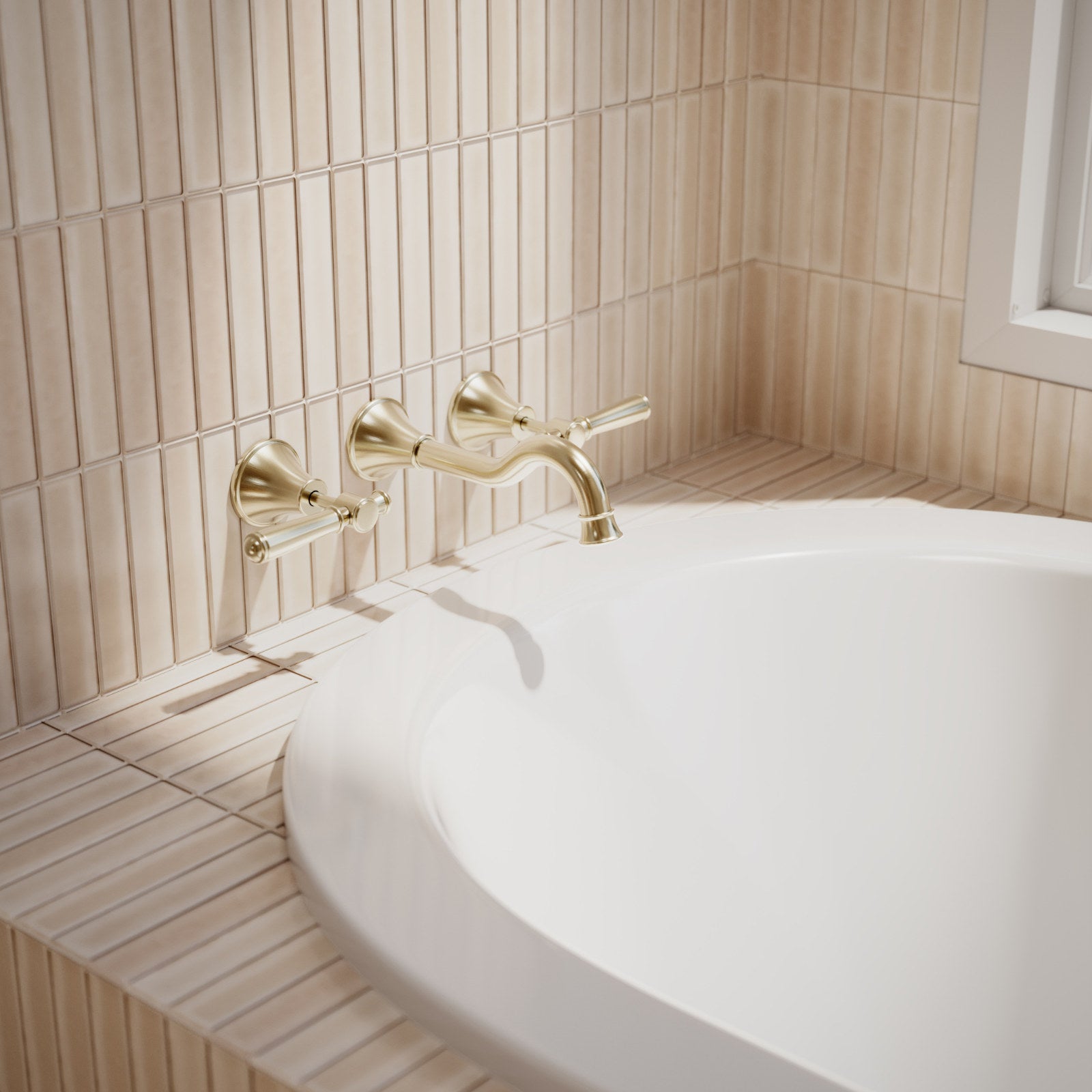 Mondella Maestro Classic Bath Spout Brushed Brass Lead Free Brass 6L/min 5 Star WELS