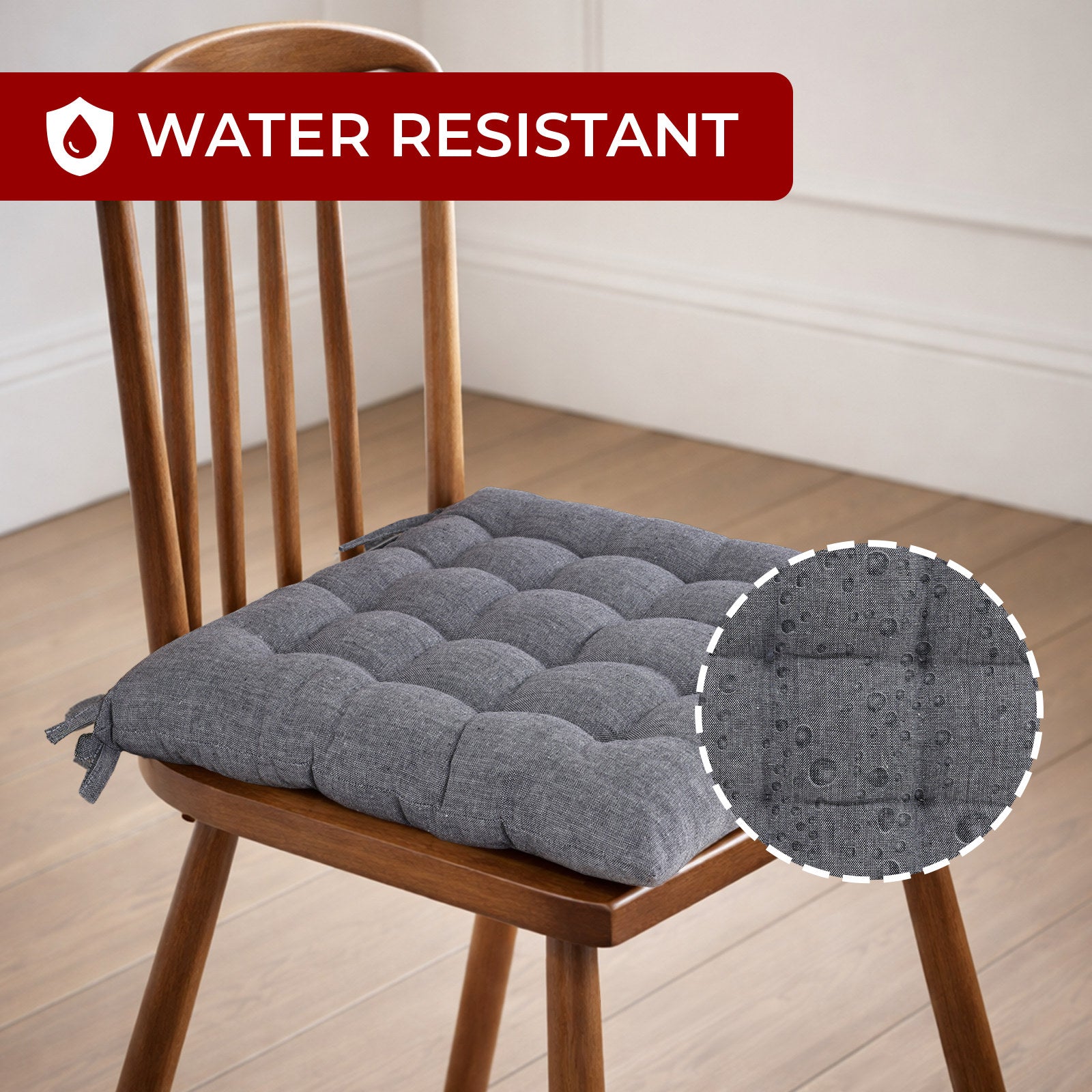 Mojo Sachin Outdoor Chair Cushion Dark Grey Latte 44cm