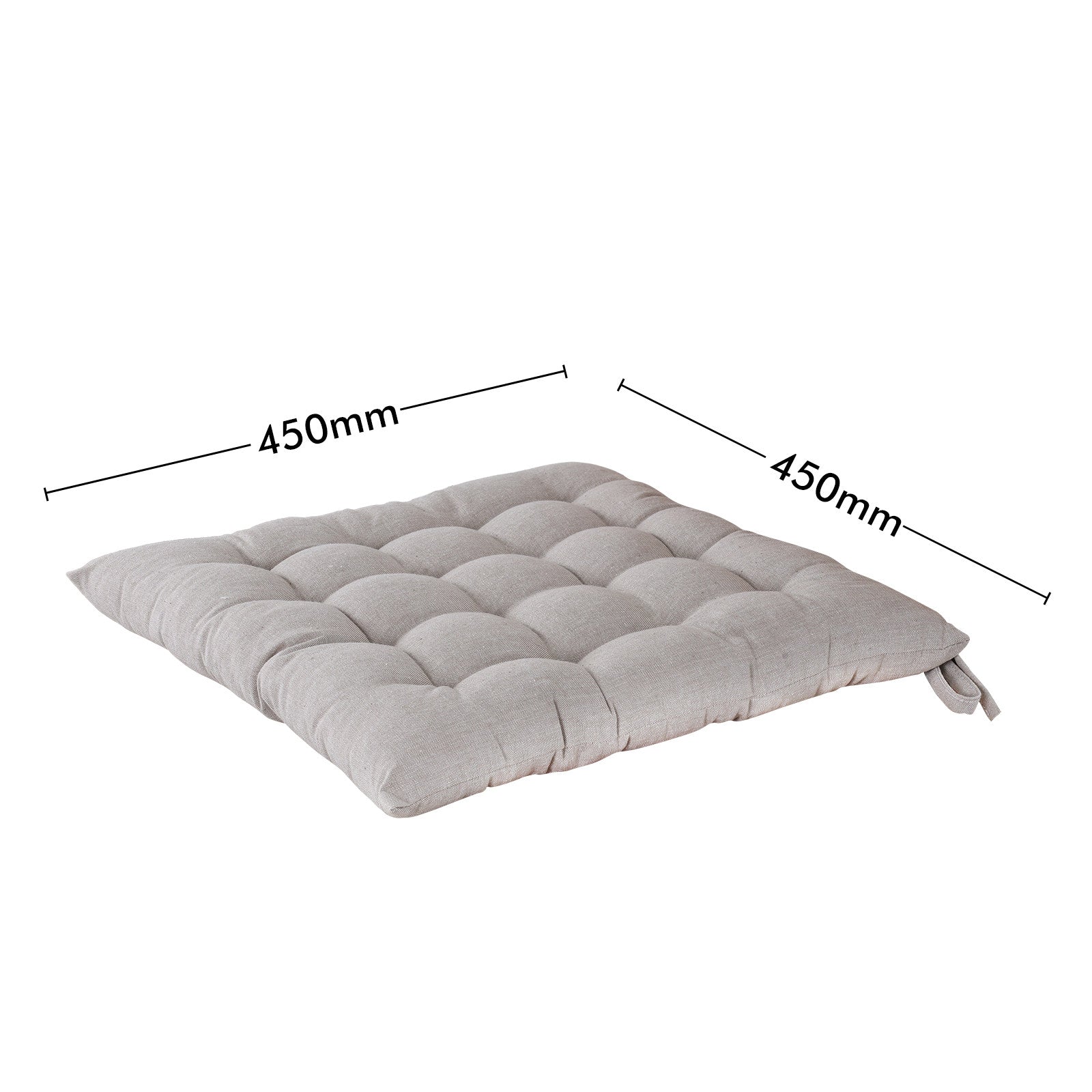 Mojo Sachin Outdoor Chair Cushion 44cm Light Grey Latte UV & Water Resistant