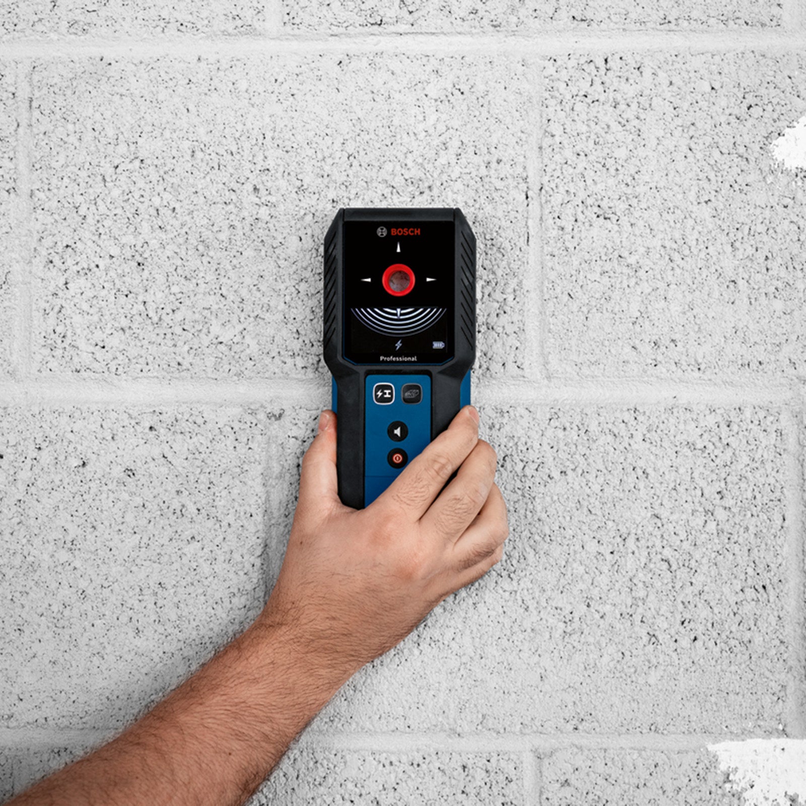 Bosch Professional GMS 120-27 Cordless Detector, IP54 Metal & Live Wire Wall Scanner