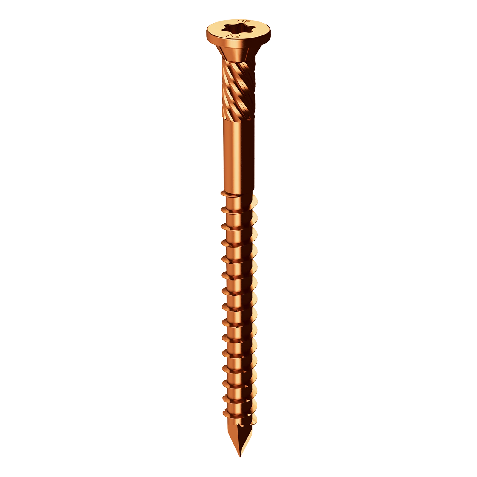 Bremick UltraFast 10g x 65mm 304 Stainless Steel Bronze T20 Truss Head Decking Screw - 100 Pack