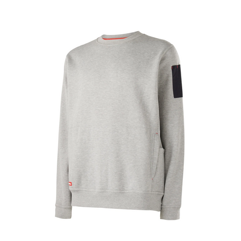 Hard Yakka Grey Marle Brushed Fleece Crew Neck Jumper Mens Size L