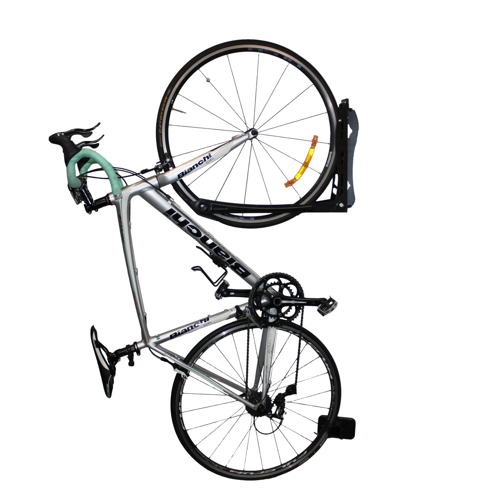 StorEase Wall Storage System Roll-On Bike Rack, Black Powder Coated Steel, 35kg, Indoor