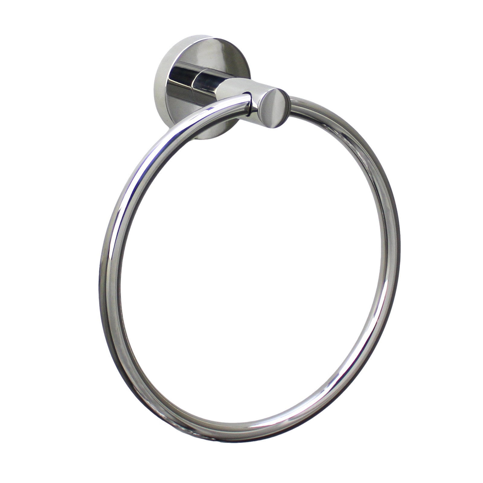 Barelli Toscana Towel Ring Polished Chrome Stainless Steel Wall Mount