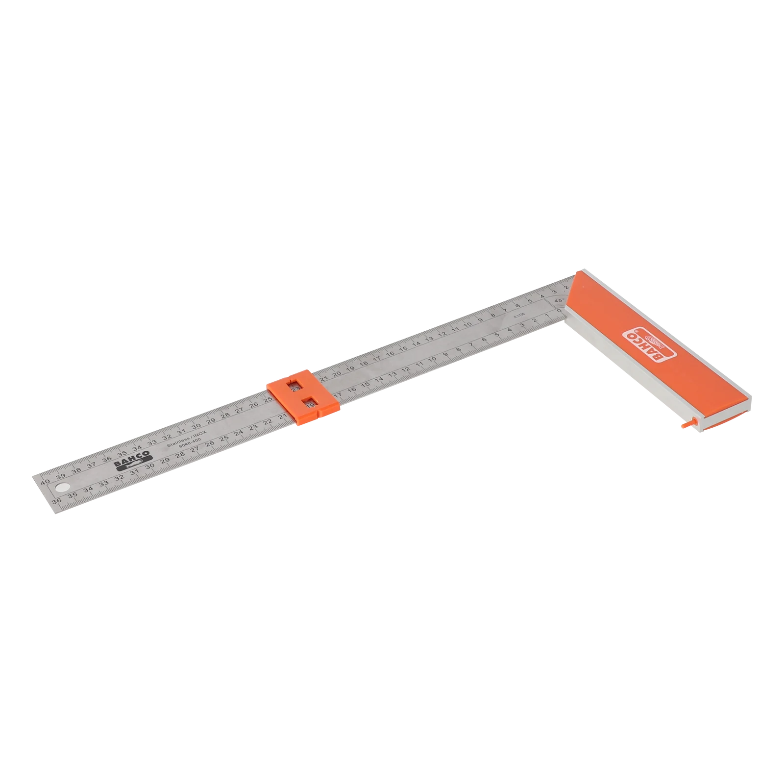 Bahco 400mm Carpenter Square with Stainless Steel Blade and Sliding Marker