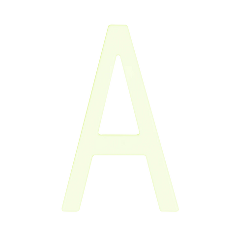 Sandleford Glow in Dark Acrylic House Letter A 90mm