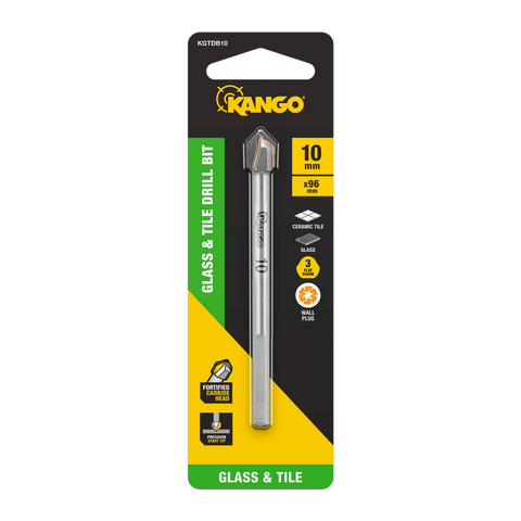 Kango 10mm Glass And Tile Drill Bit - Carbide Head, Wet or Dry
