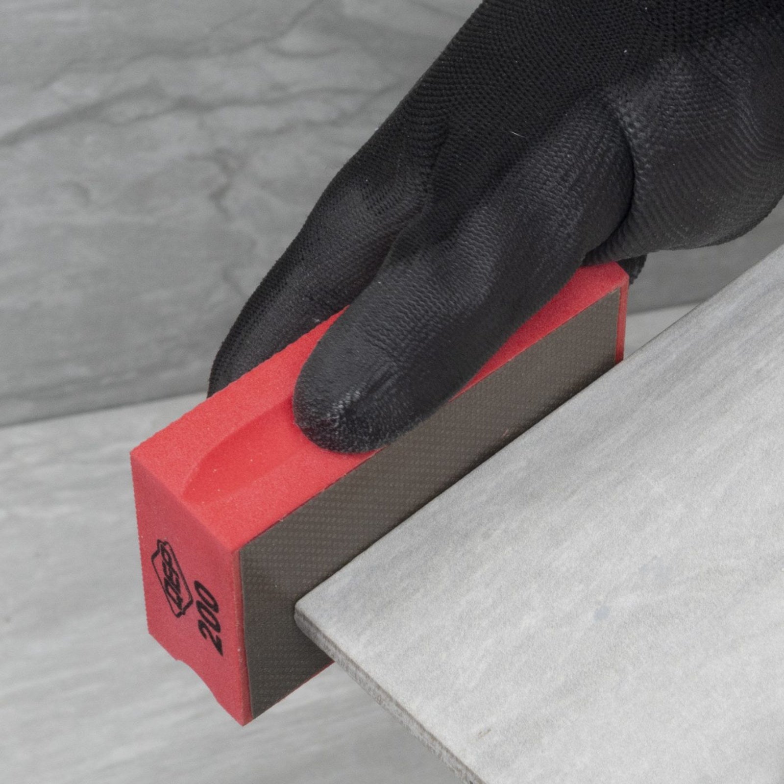 QEP Diamond Sanding Block 200 Grit, Fine, Wet and Dry, for Tile Stone Granite Glass