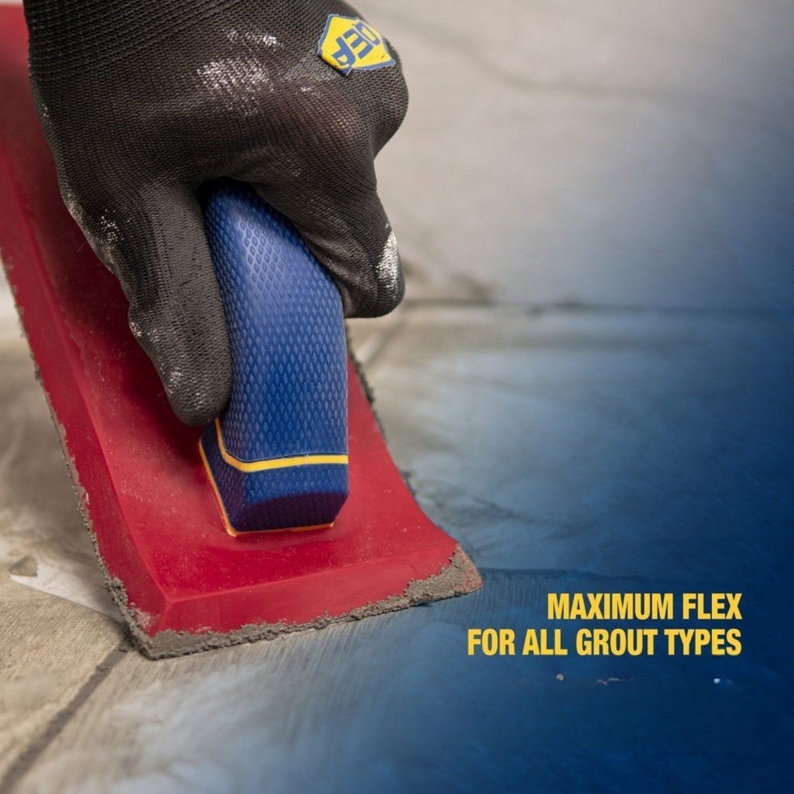 QEP Xtreme Stone Grout Float, 102 x 255mm, 12mm Non-Stick Rubber for Epoxy and Sanded Grout