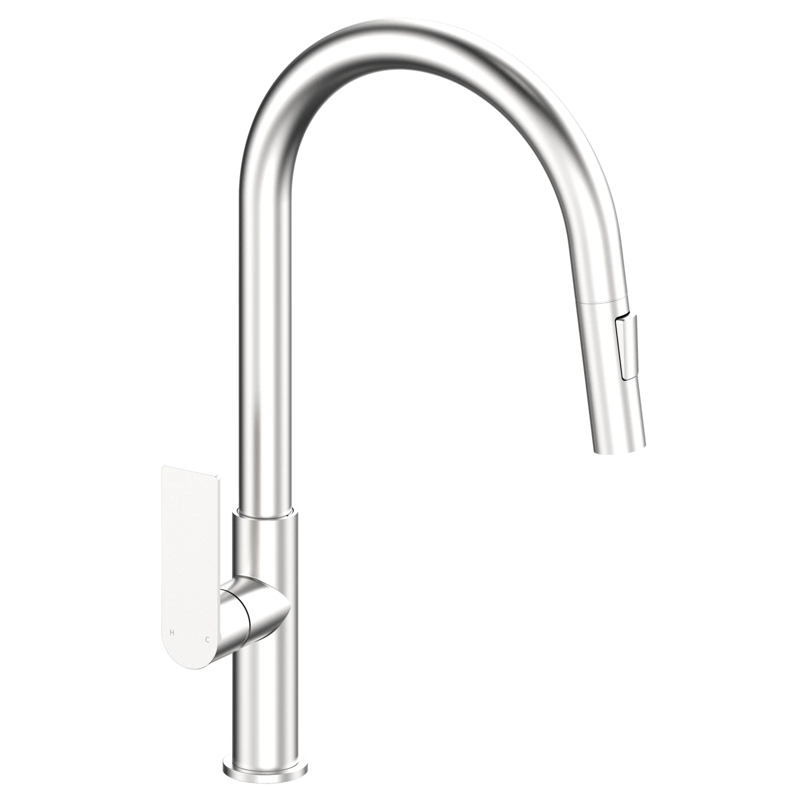 Mondella Rococo Pull Down Sink Mixer Brushed Nickel, 6L/min 5 Star, 304 Stainless Steel, Braided Hose
