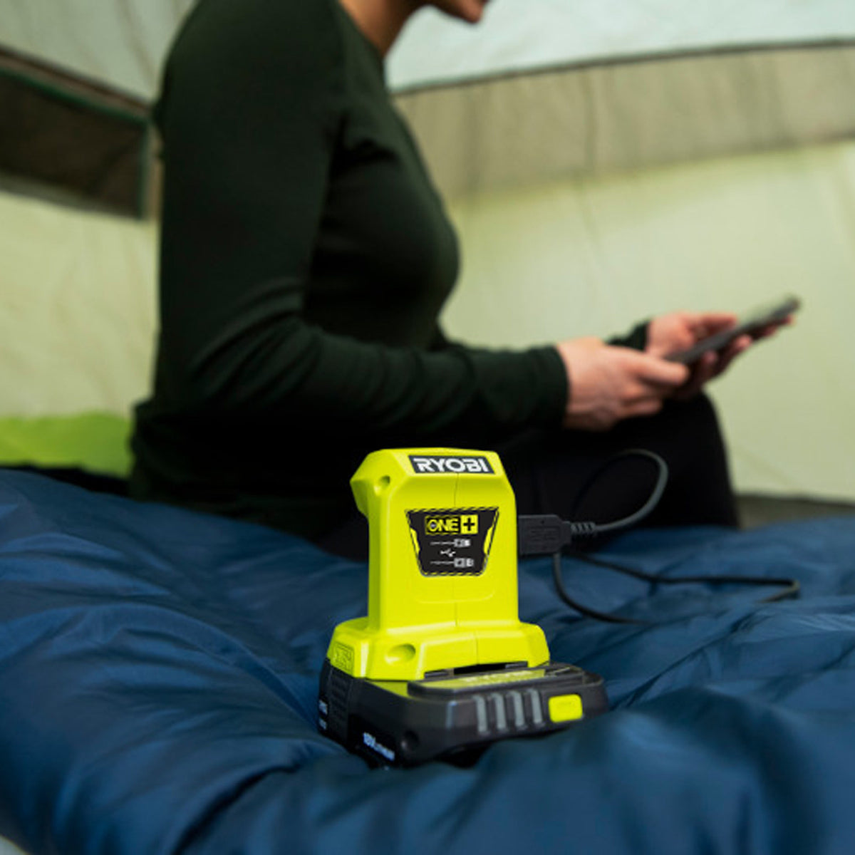 Ryobi 18V ONE+ Compact USB Power Source Skin Only RUSBC18