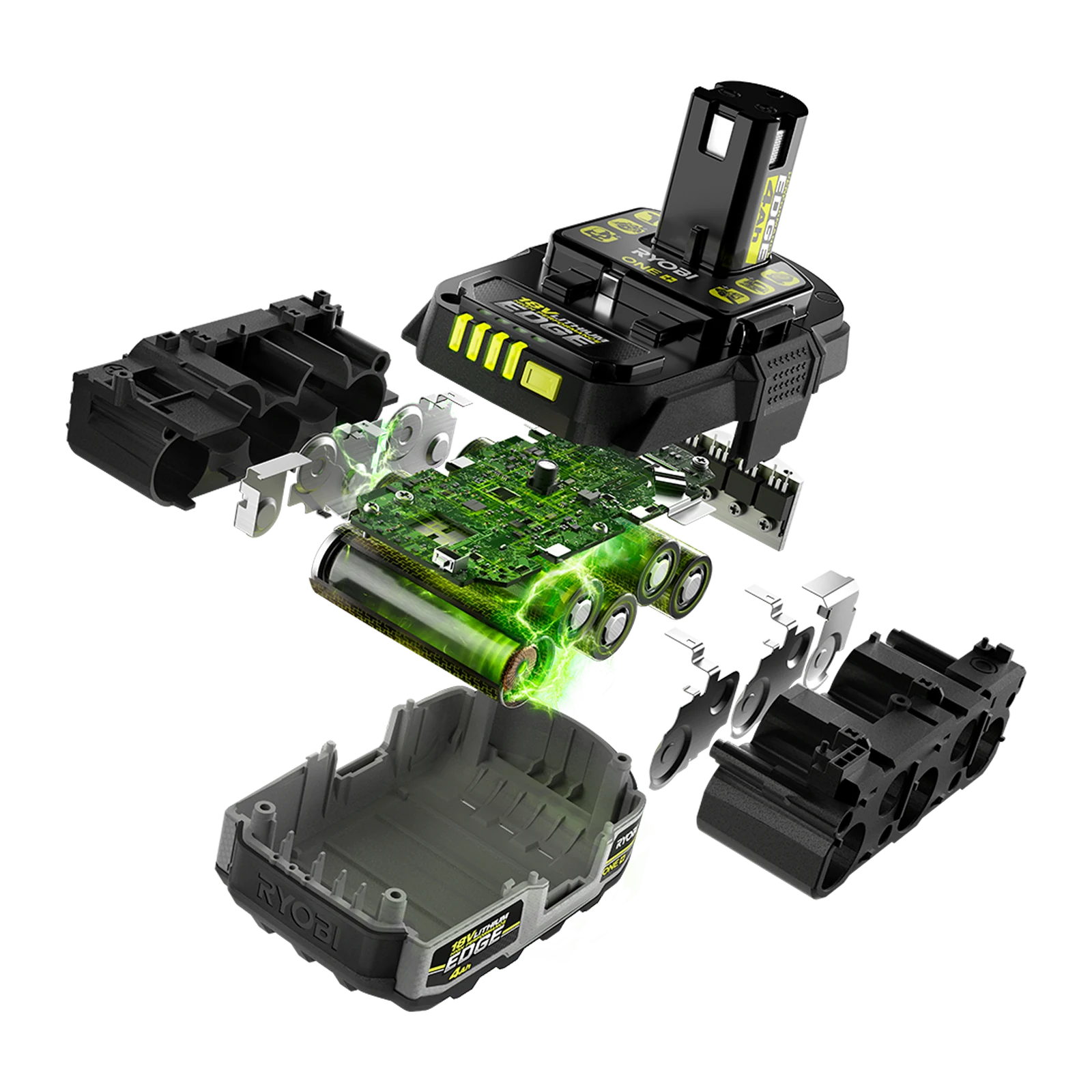 Ryobi 18V ONE+ 4Ah EDGE Lithium High Performance Tabless Battery RB1840E