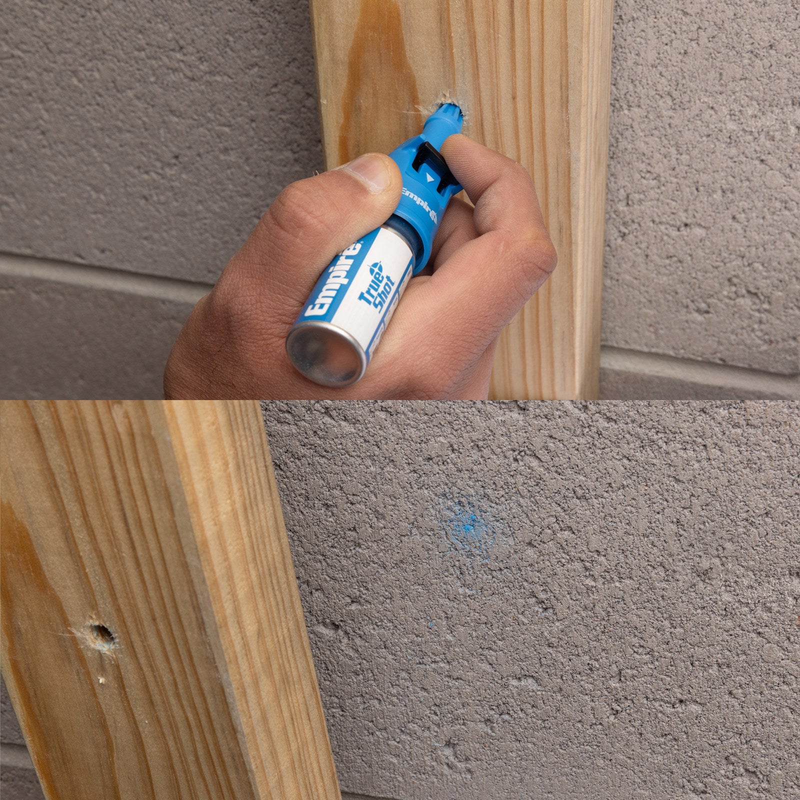 Empire True Shot 50mm Deep Hole Chalk Marker for Brick, Metal, Timber & Porcelain