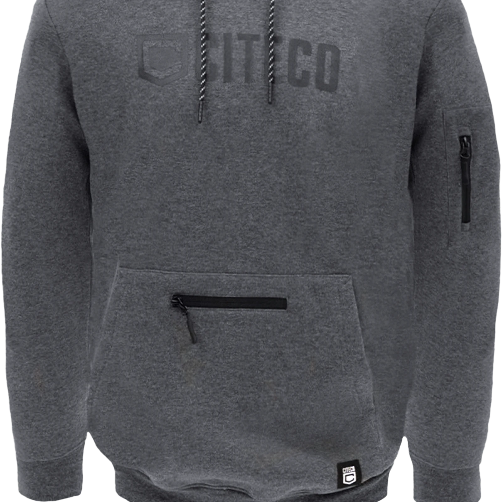 Citeco Charcoal Marle Hoodie - Men's Cotton/Polyester Work Hoodie, X-Large