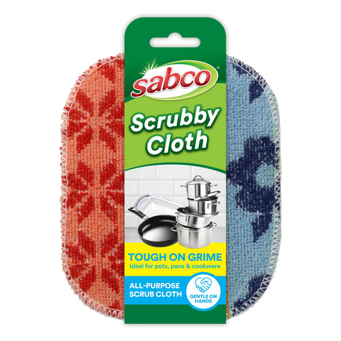 Sabco Scrubby Cloth - Resin Coated Cotton Non-Scratch Cleaning Cloth