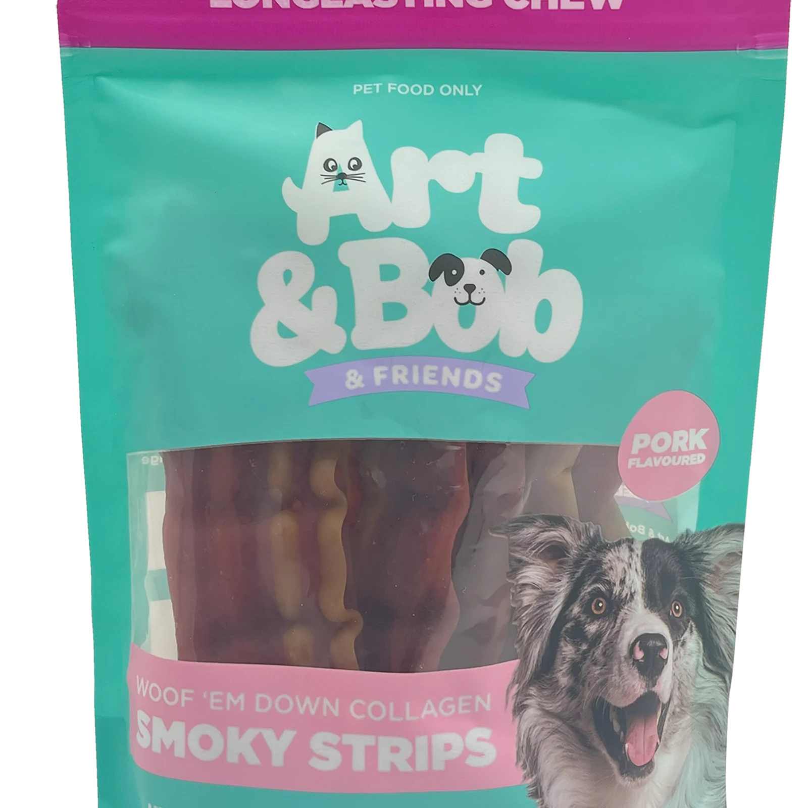 Art & Bob 100g Collagen Bacon Dog Treat Chew