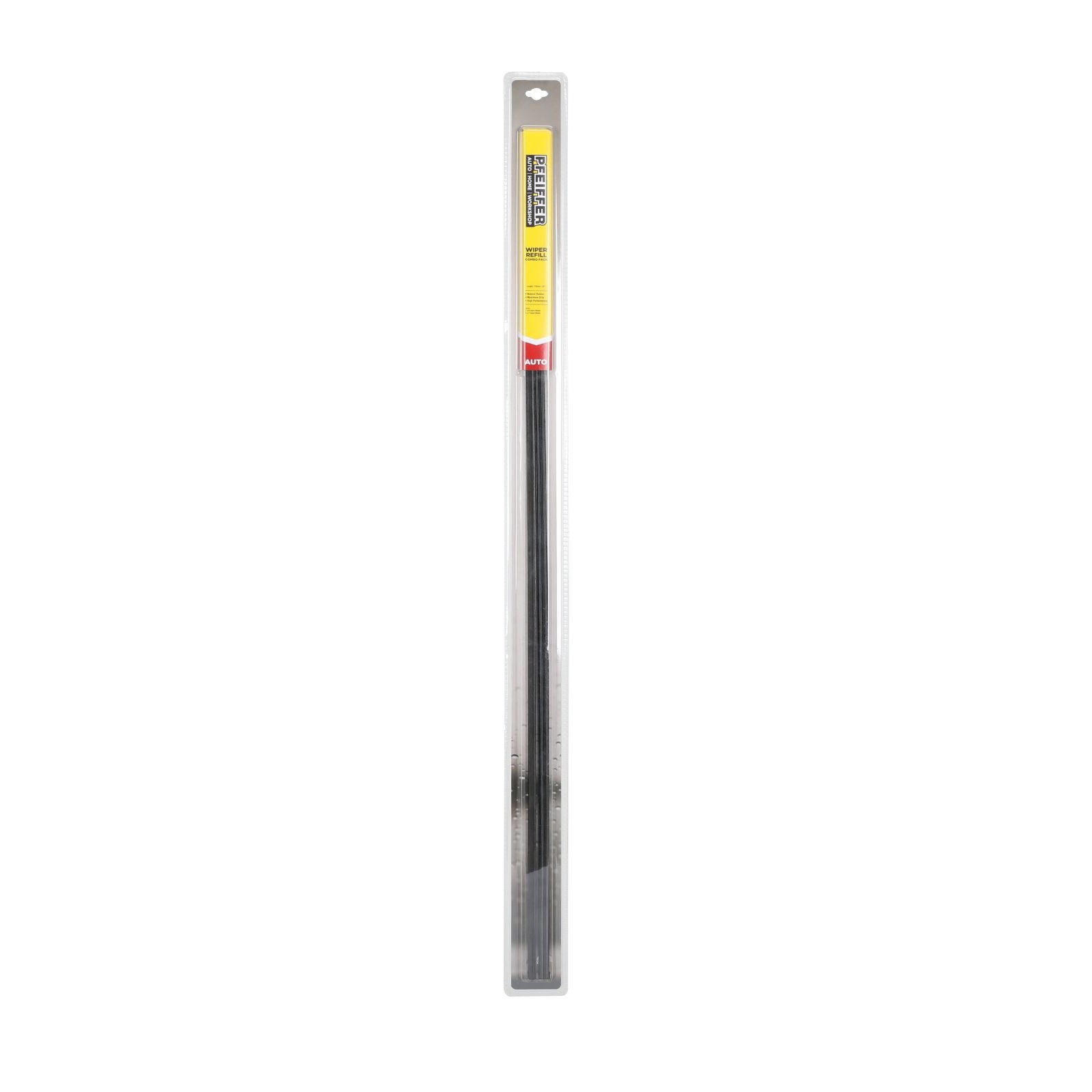 Pfeiffer 6.5mm & 7mm Rubber Wiper Refill Combo Pack Black Trimmable