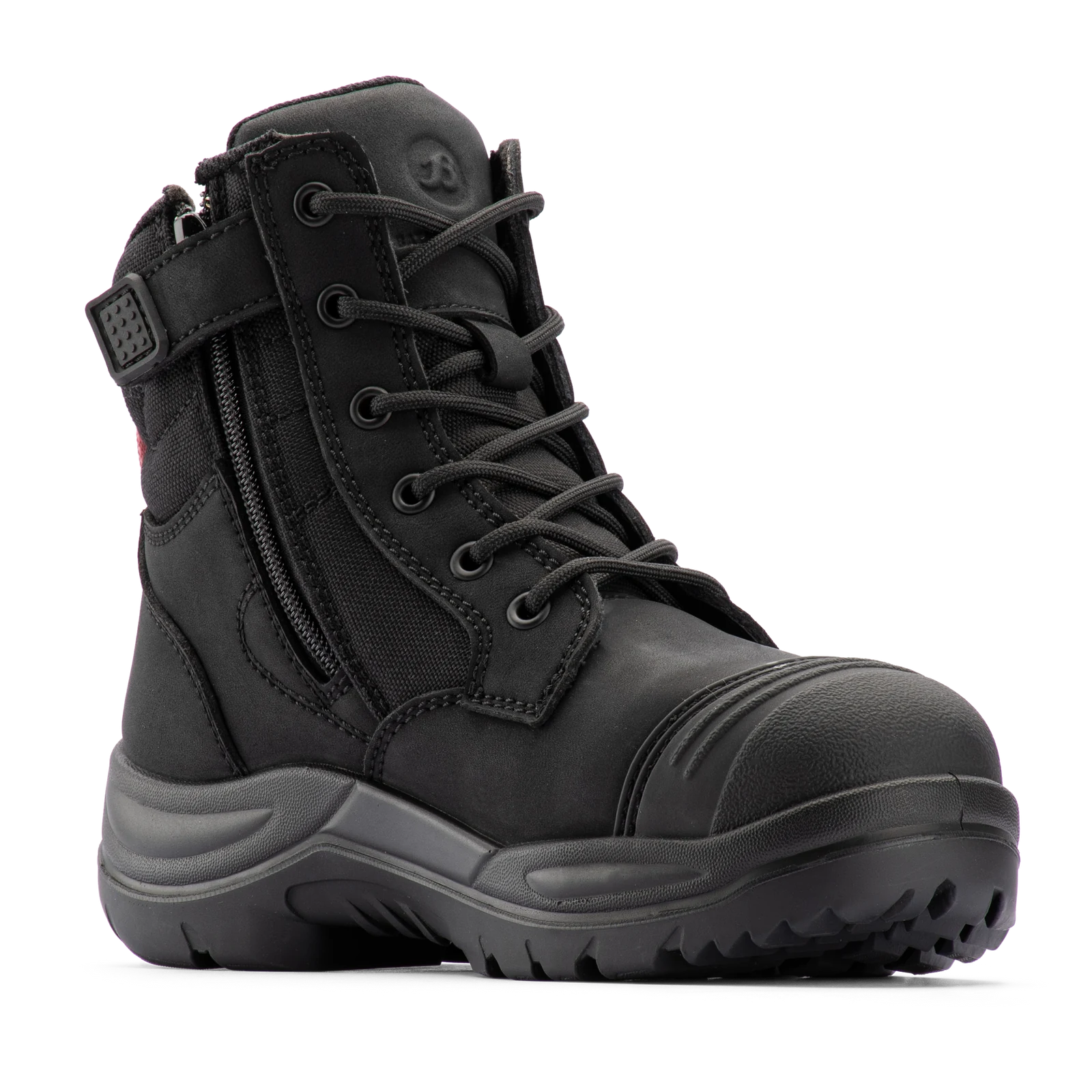 Bata Industrials Women's Luna Zip Side Safety Boot Steel Cap Black US Size 8