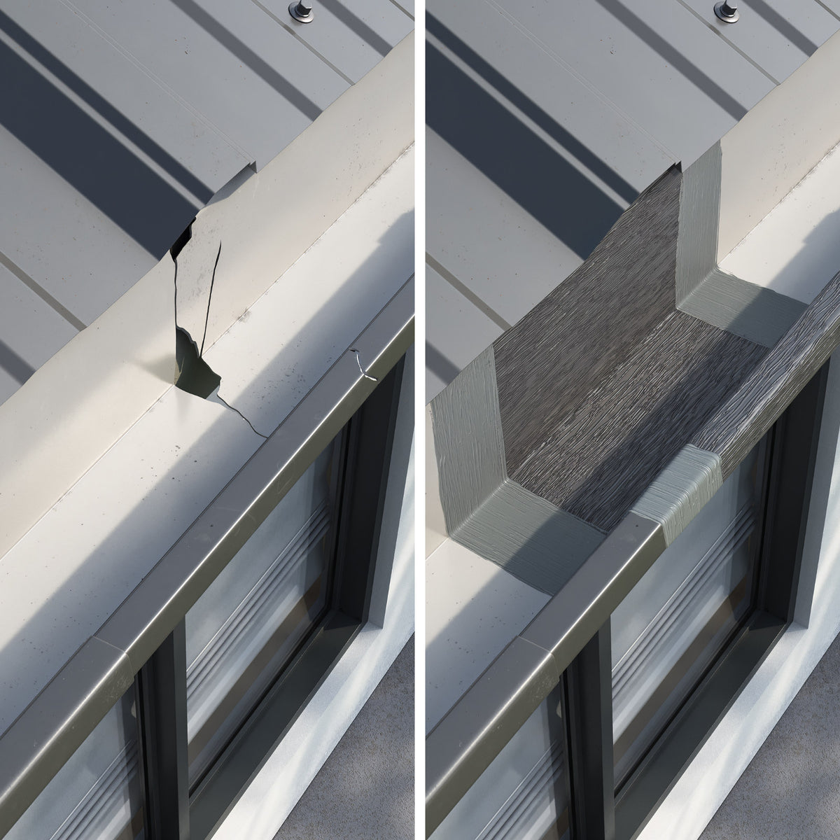 Fix-It-Fast Roof Repair Kit for Metal Roofs & Gutters - All-in-One Leak Patch