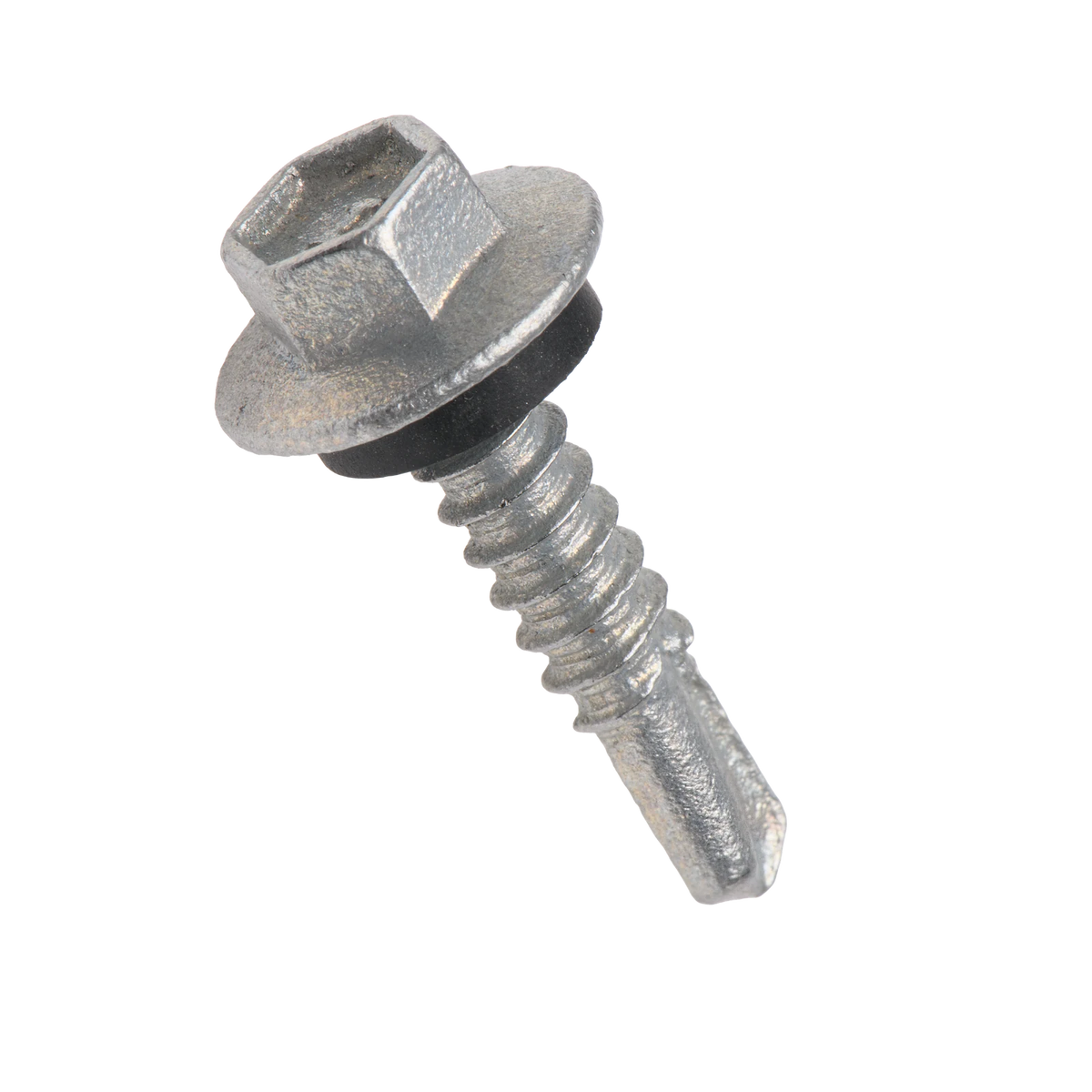 Buildex 12G x 25mm Class 4 Metal Cladding Hex Head TEKS Screws with Seal, 50 Pack