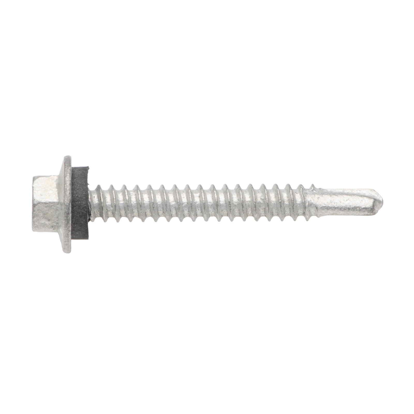 Buildex 12G x 45mm Class 3 Roofing TEKS Screws with Seal, Hex Head - 50 Pack