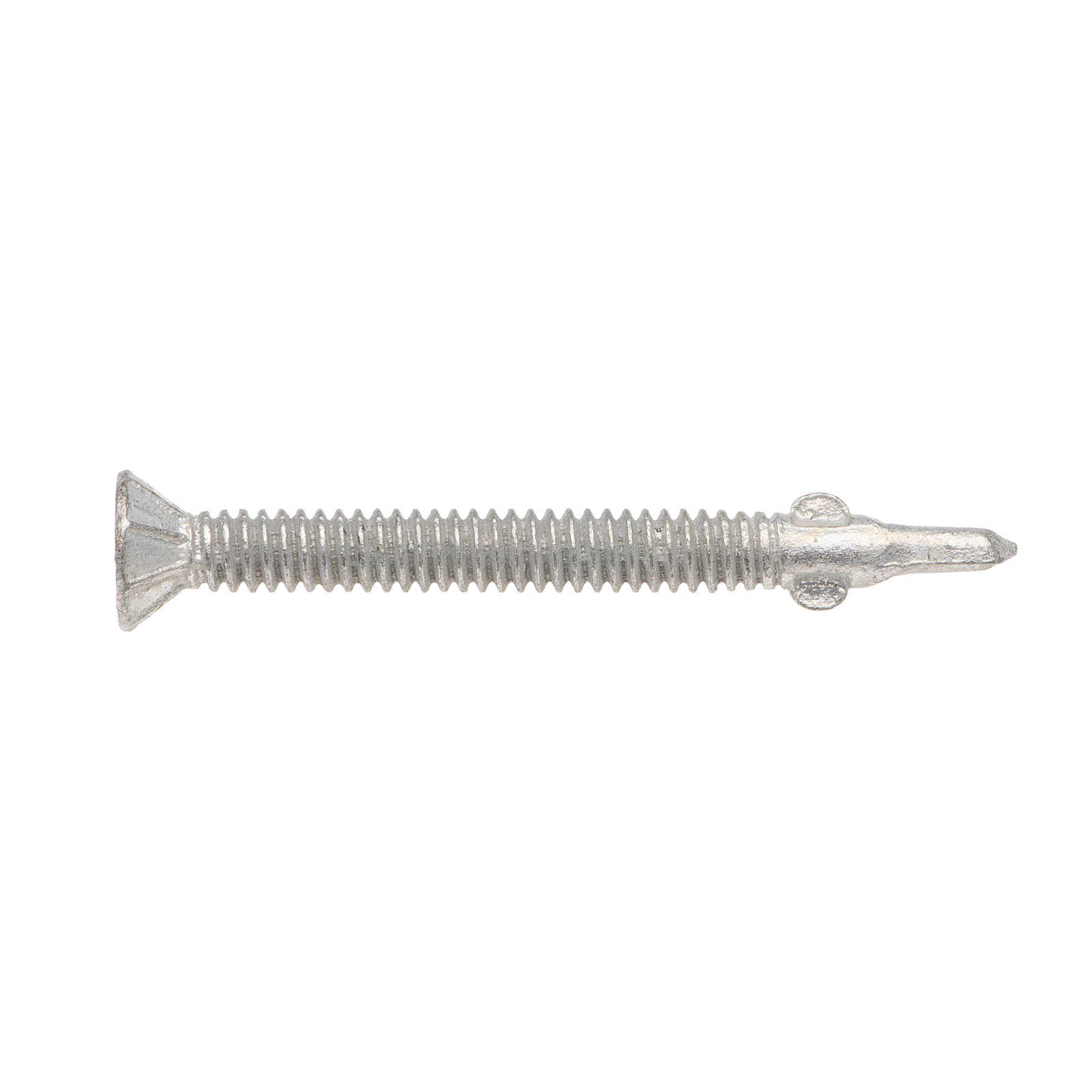 Buildex 10G x 50mm Class 3 Sheet Metal Screws, Countersunk Rib Head WING TEKS - 50 Pack