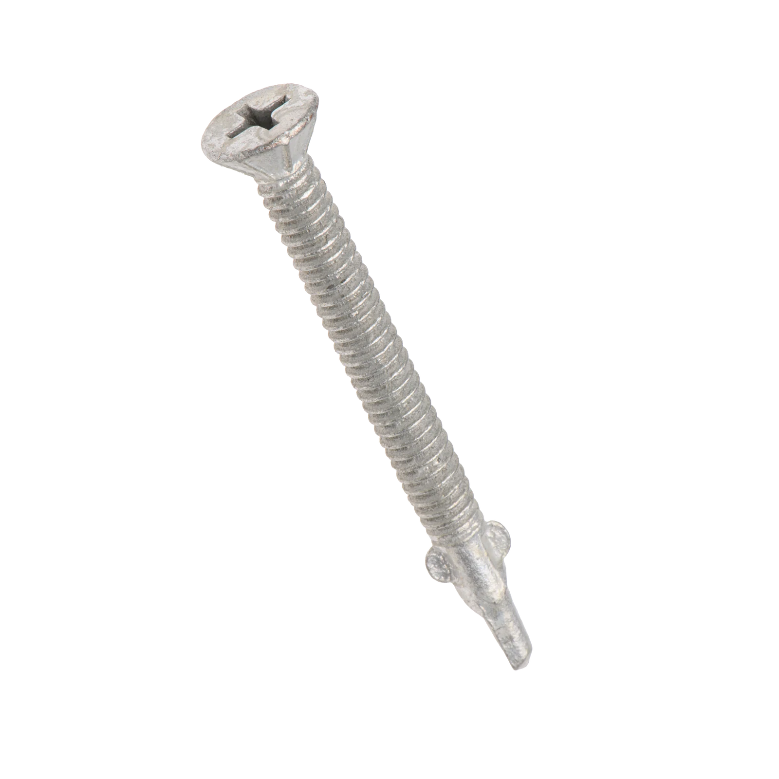 Buildex 10G x 50mm Class 3 Sheet Metal Screws, Countersunk Rib Head WING TEKS - 50 Pack