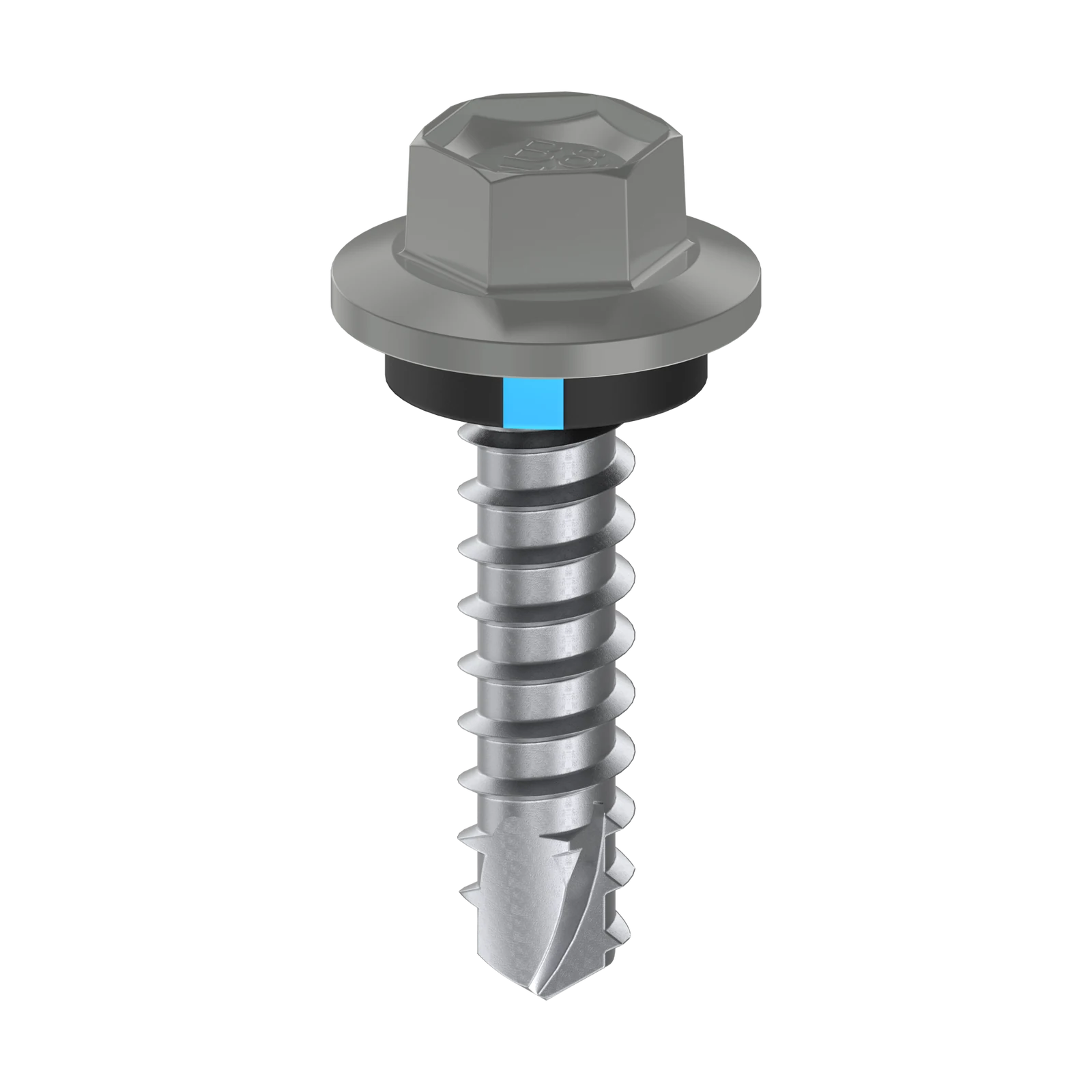 Bremick Vortex Plus 6.2 x 25mm Hex Cladding Screws B8 Shale Grey - 100 Pack