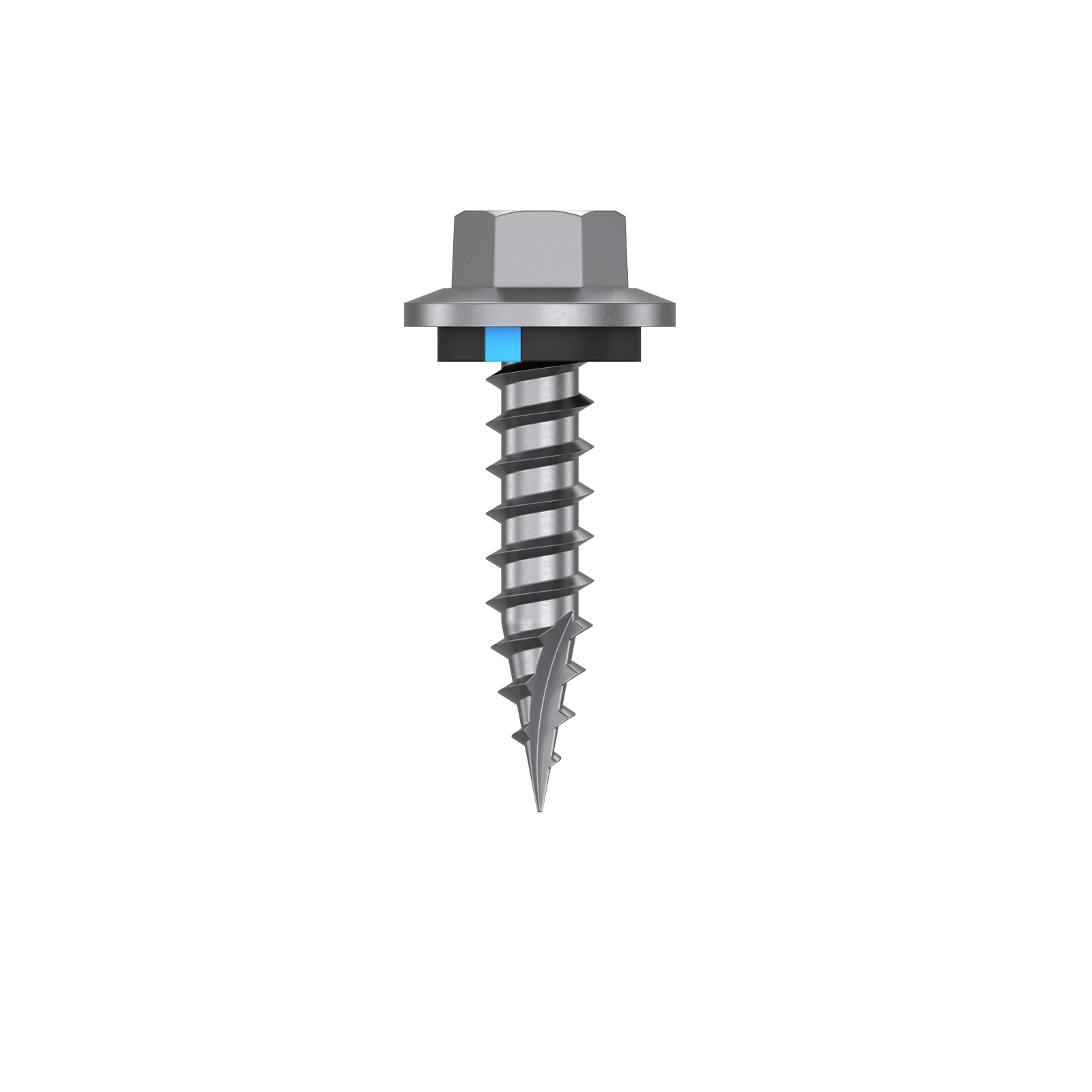 Bremick 12g x 25mm Hex Cladding Screw, Carbon Steel B8 Coating, Sealed Head Type 17 Point - 100 Pack