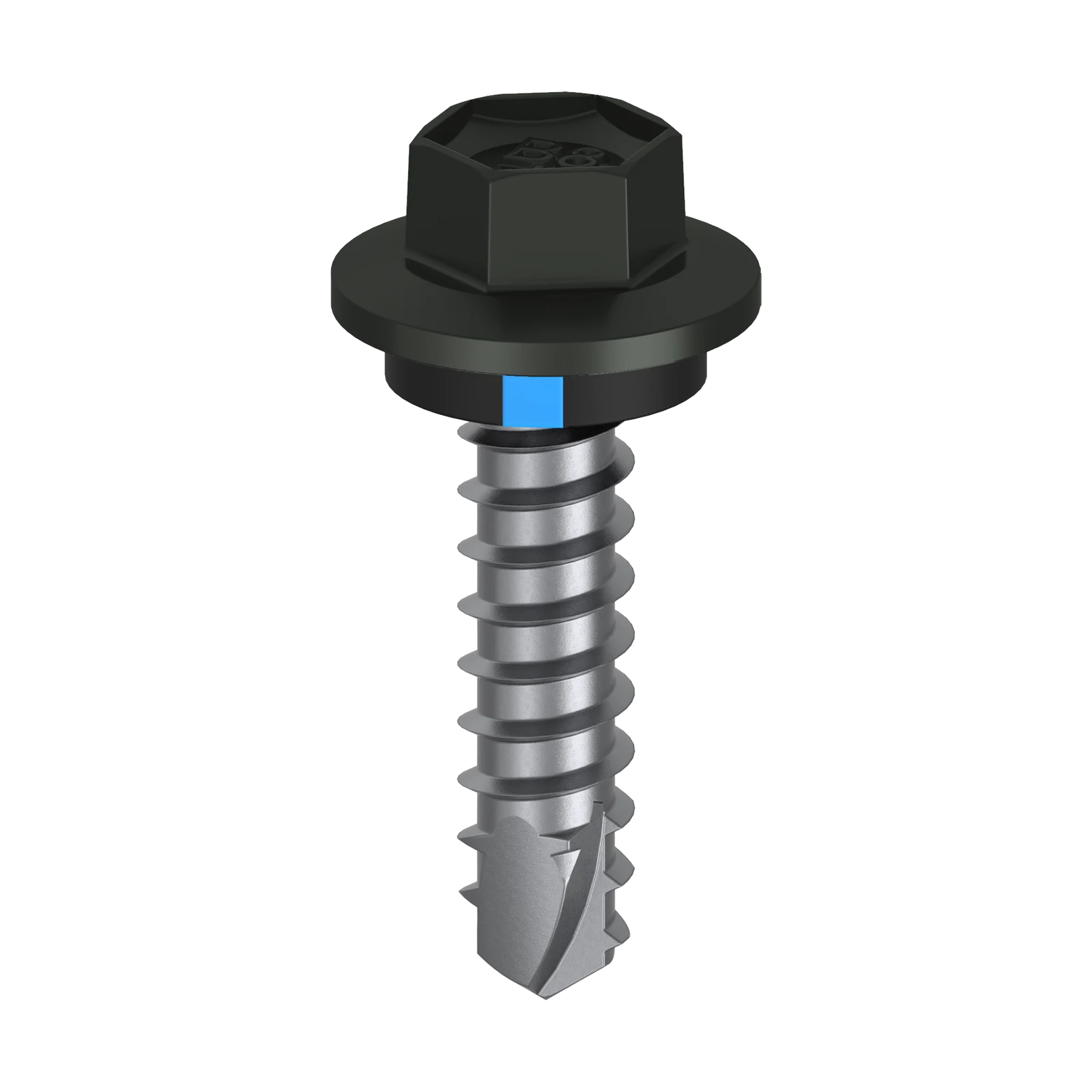 Bremick Vortex Plus 6.2 x 25mm Hex Cladding Screws B8 Woodland Grey - 100 Pack