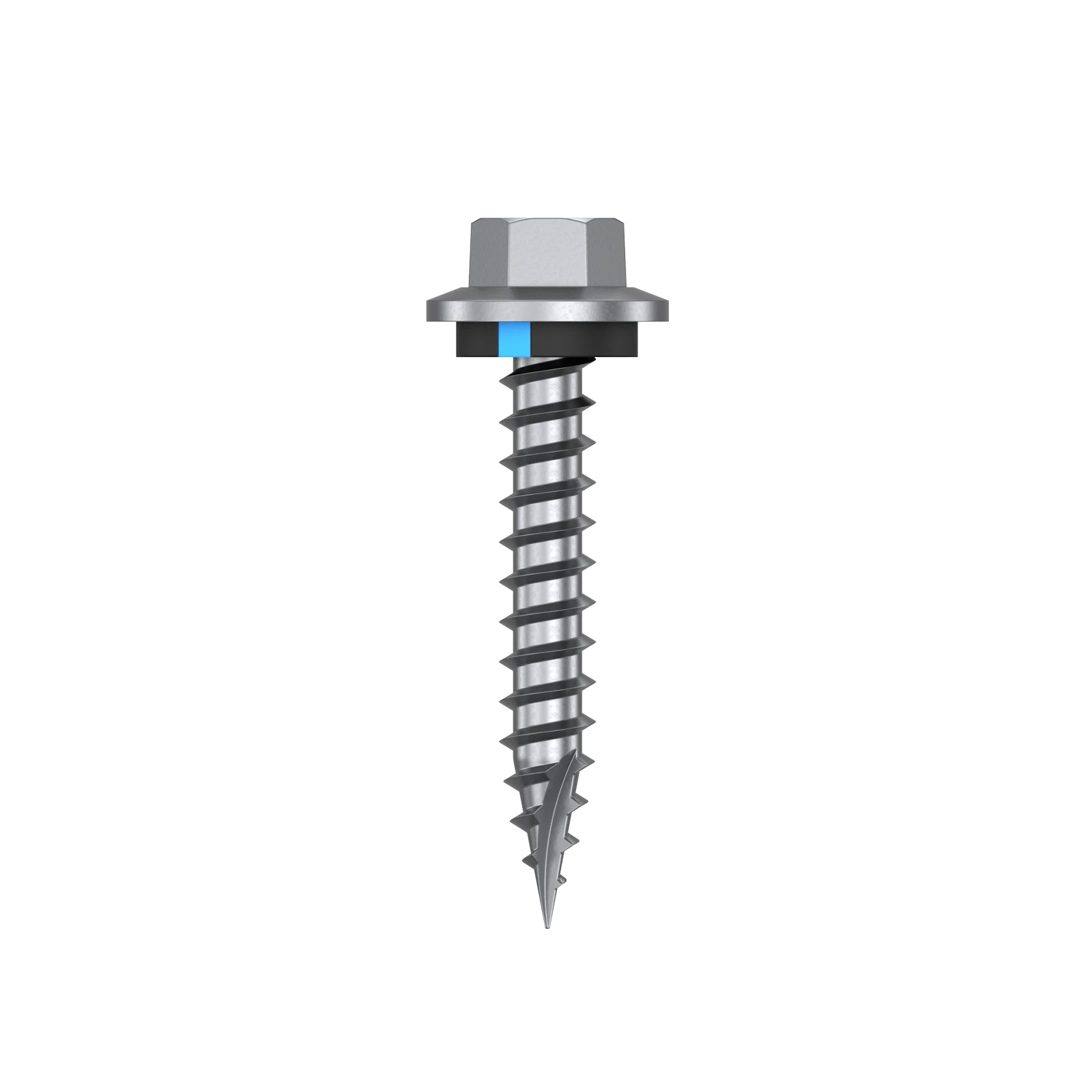 Bremick 12g x 35mm Hex Cladding Screw, Carbon Steel B8 Coating, Sealed Head Type 17 Point - 50 Pack