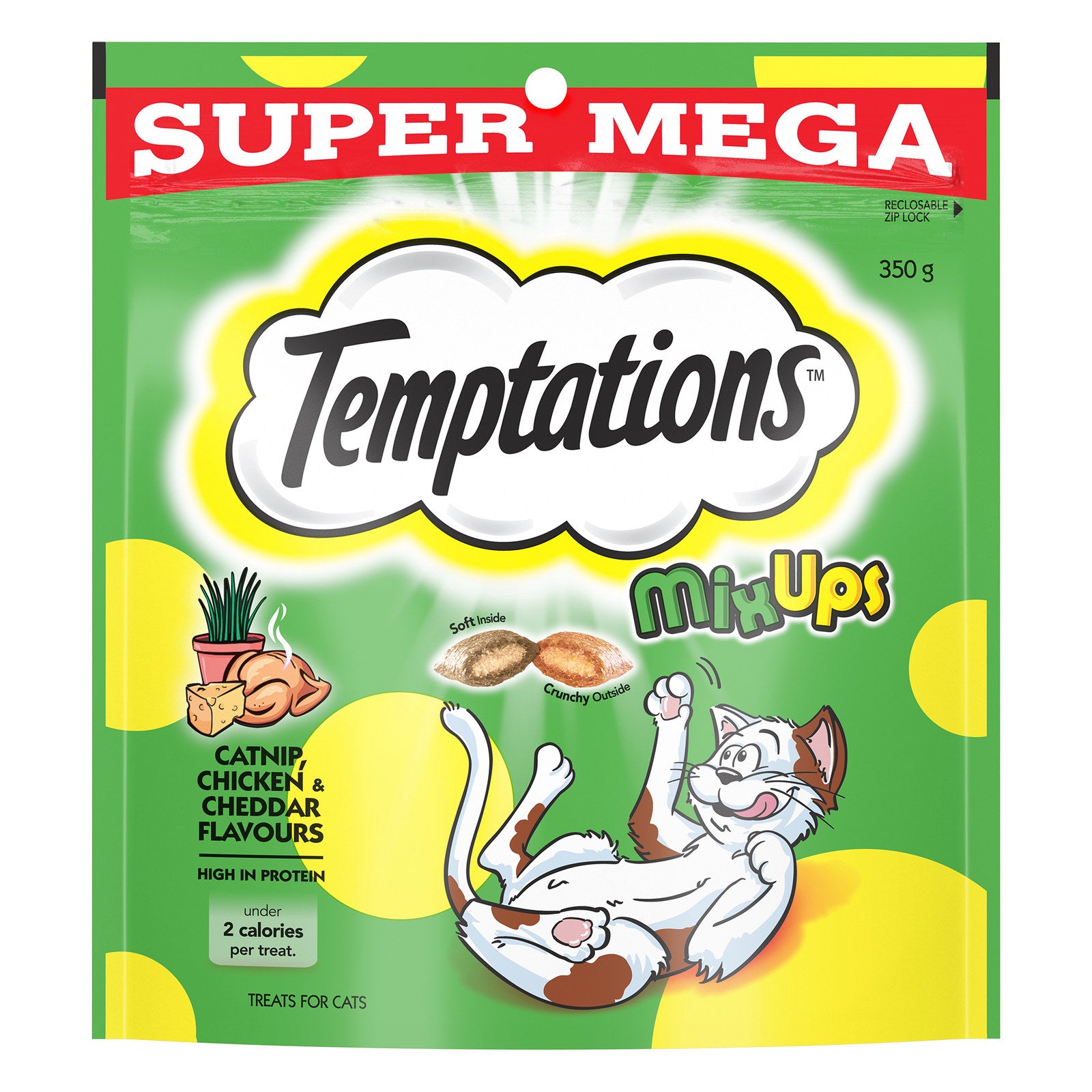 Temptations Mix Ups Cat Treats 350g Crunchy & Soft Variety Pack