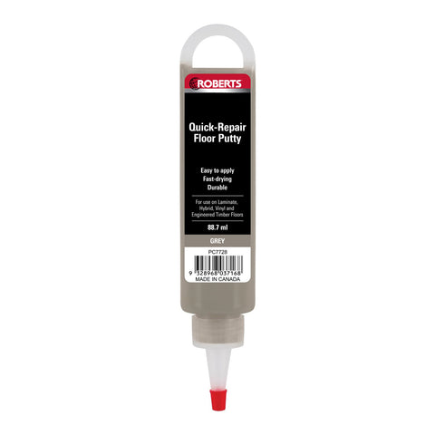 Roberts Grey Quick-Repair Putty 88ml Acrylic Laminate & Vinyl Floor Filler