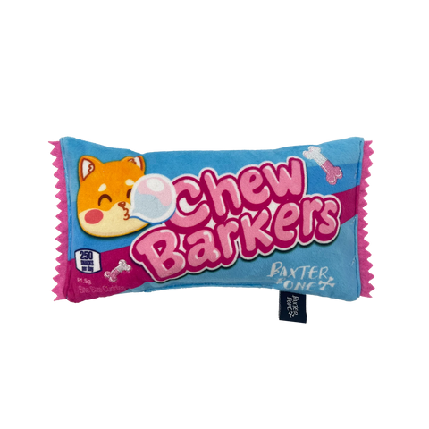 Baxter Bone Chewbarkers Plush Dog Toy - Squeaker & Crinkle