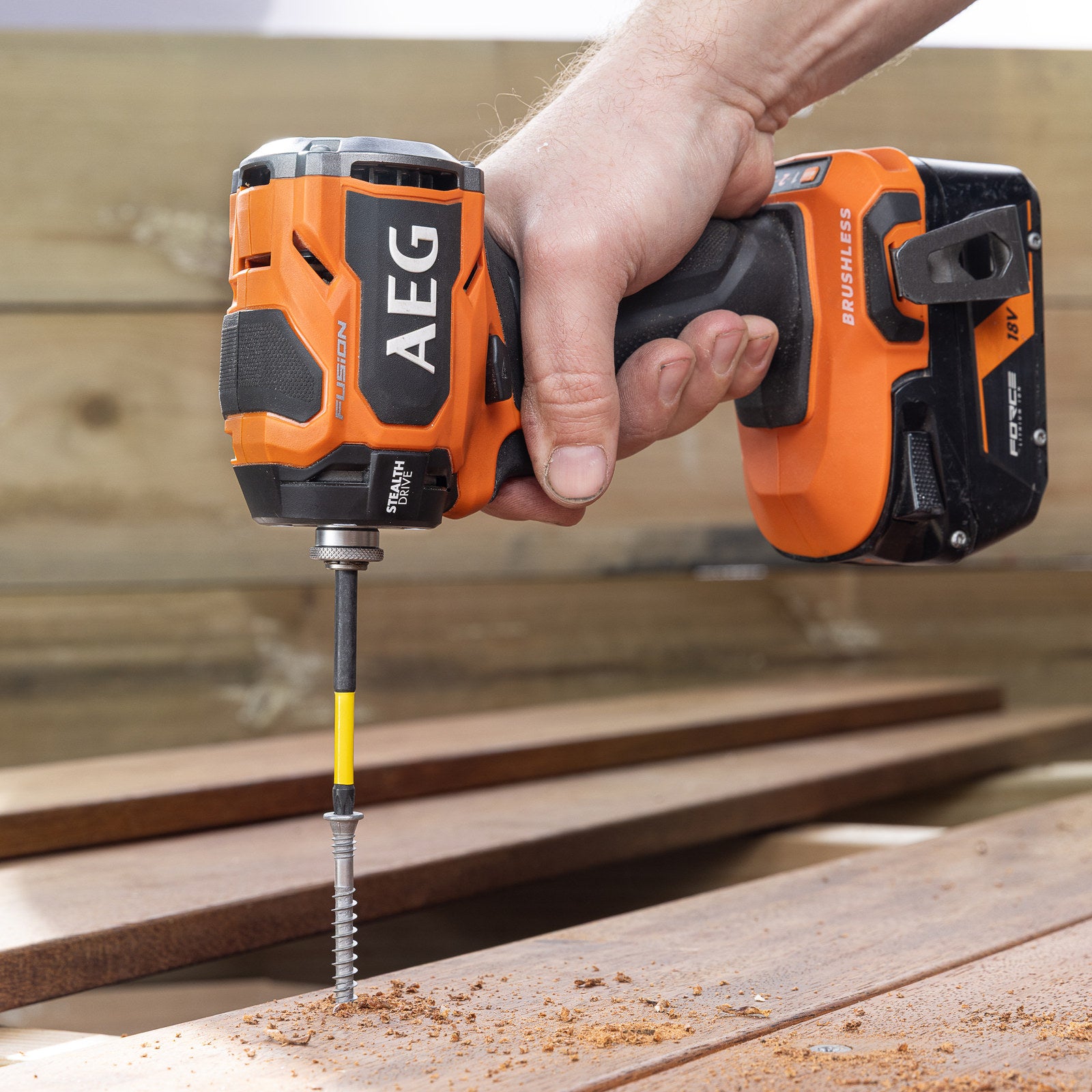 AEG 18V Fusion Stealth Impact Driver A18FSIDBL0 - Skin Only