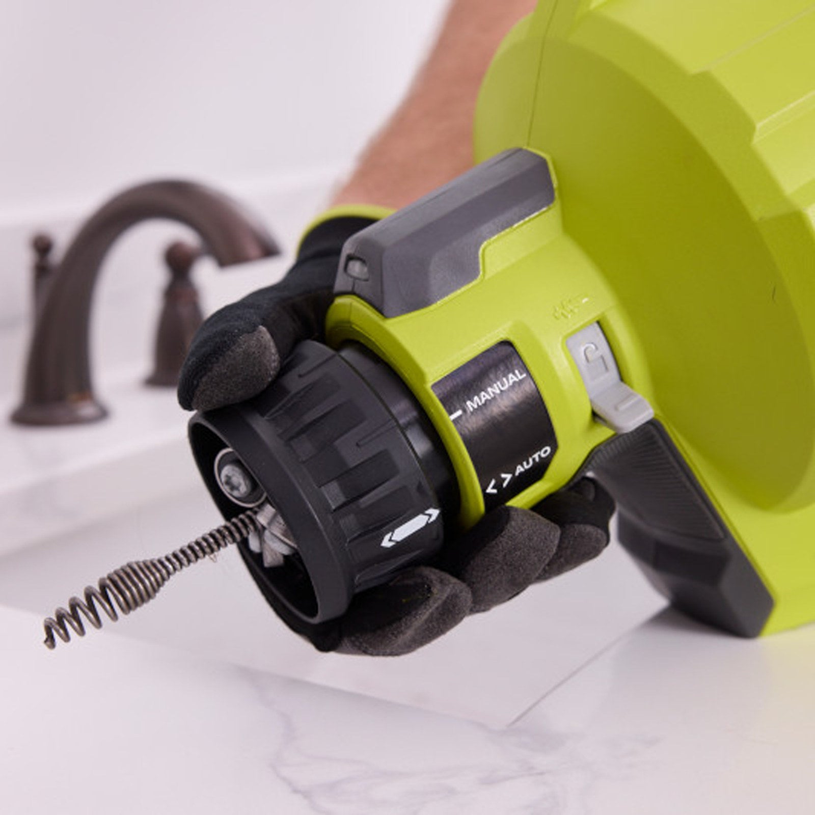 Ryobi 18V ONE+ 7.6m Cordless Drain Auger RDA1825 - Tool Only