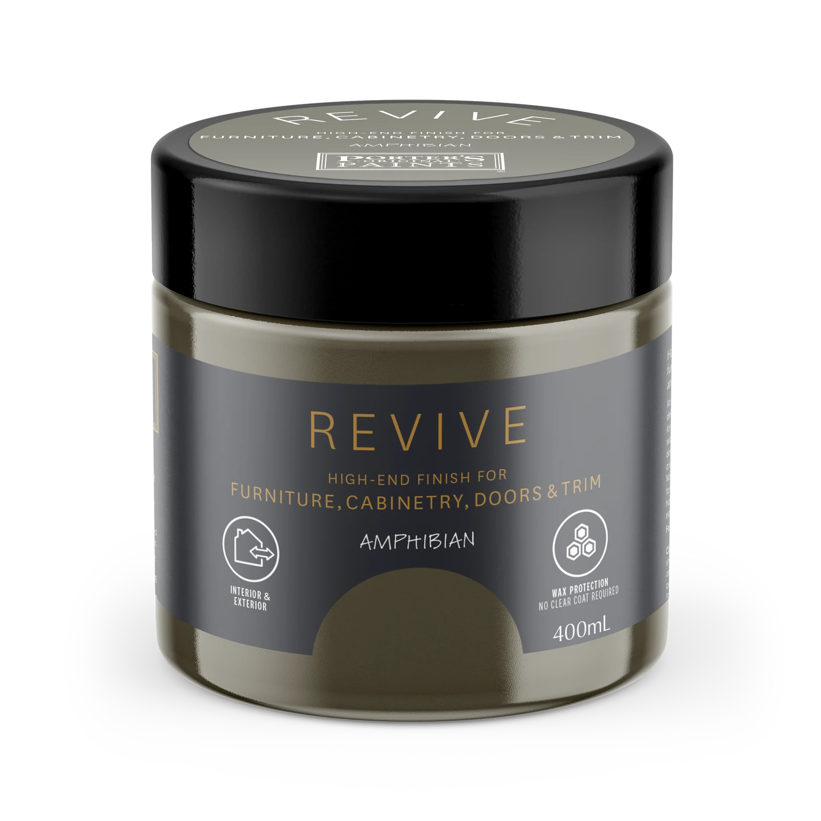 Porter's Paints 400ml Amphibian Revive Furniture & Cabinetry Paint, Satin, UV Resistant