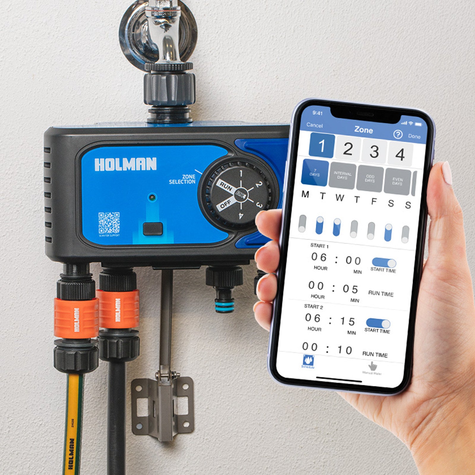 Holman BX4 4-Outlet Bluetooth Tap Timer CO3314