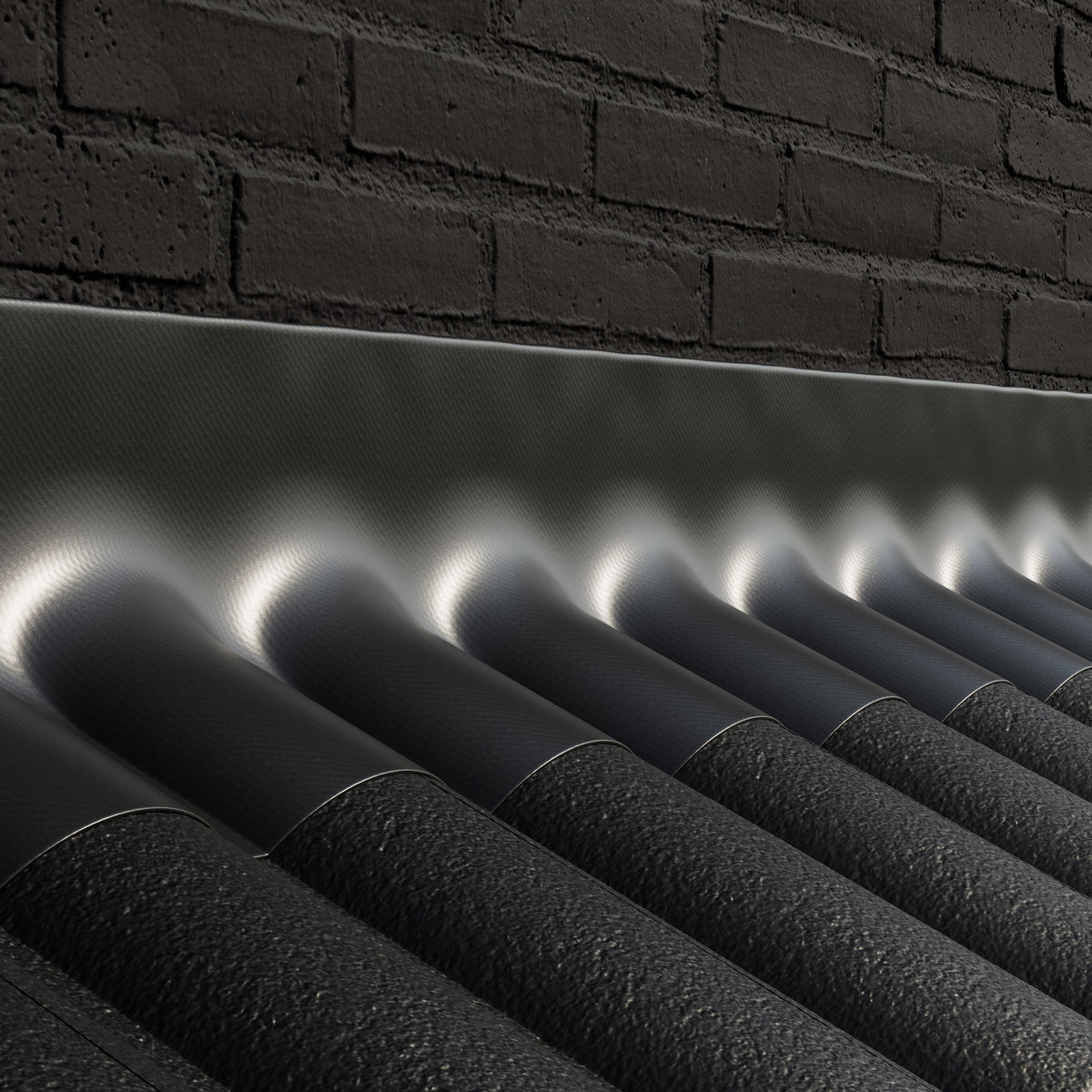 Wakaflex 560mm x 5m Black Lead Free Roof Flashing with Aluminium Mesh