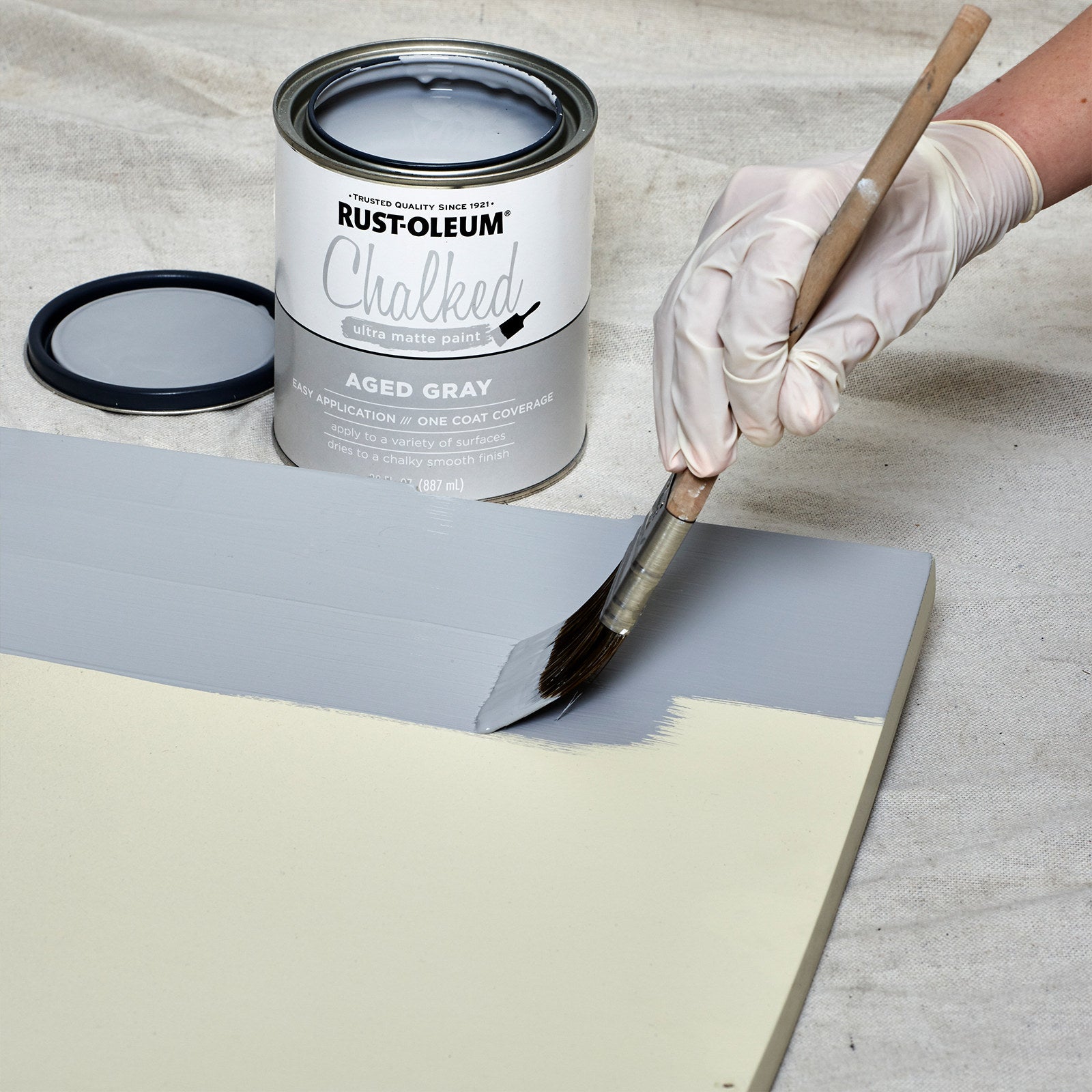 Rust-Oleum Chalked Ultra Matt Aged Grey Furniture Paint 887ml