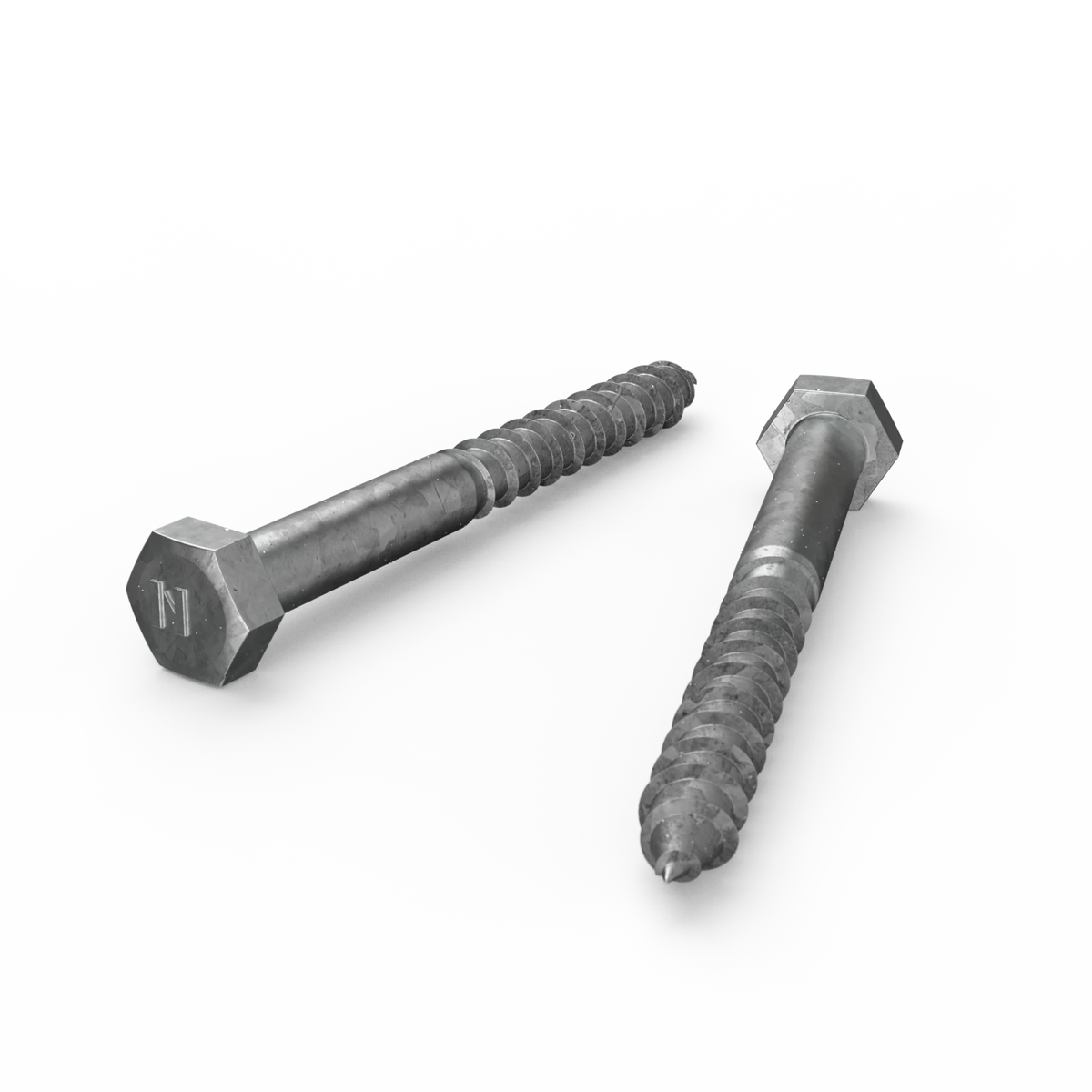Zenith M10 x 100mm Hot Dip Galvanised Hex Head Coach Screws - 25 Pack