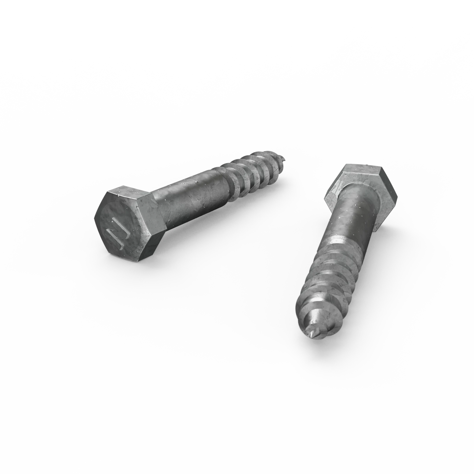 Zenith M12 x 75mm Hot Dip Galvanised Hex Head Coach Screws - 4.6 Grade Steel, 12 Pack