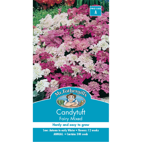 Mr Fothergill's Candytuft Fairy Mixed Flower Seeds - Hardy Edging & Bedding Annual