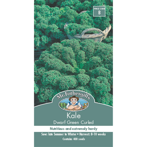 Mr Fothergill's Dwarf Green Curled Kale Vegetable Seeds