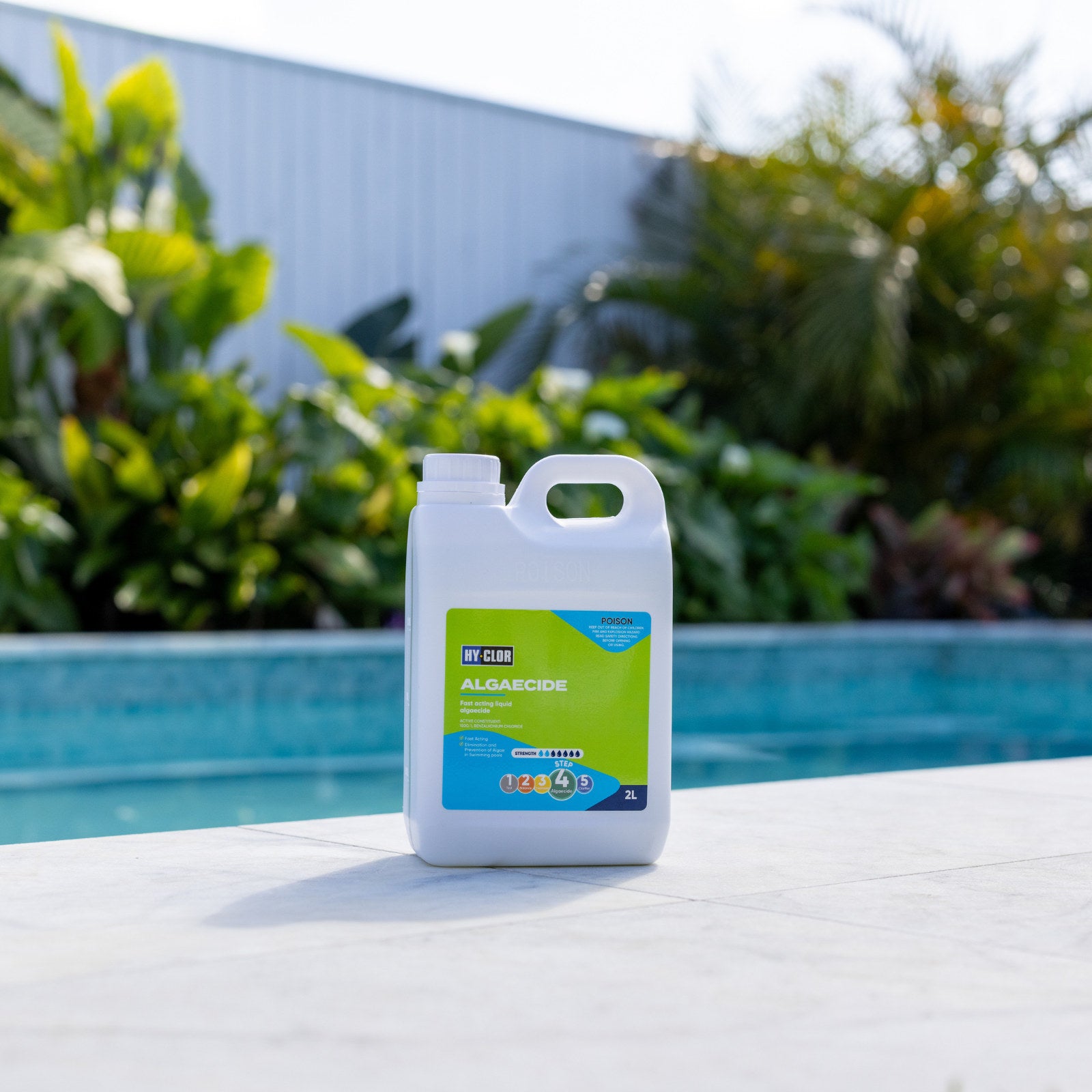 Hy-Clor Algaecide 5L Benzalkonium Chloride Pool Algae Control Liquid