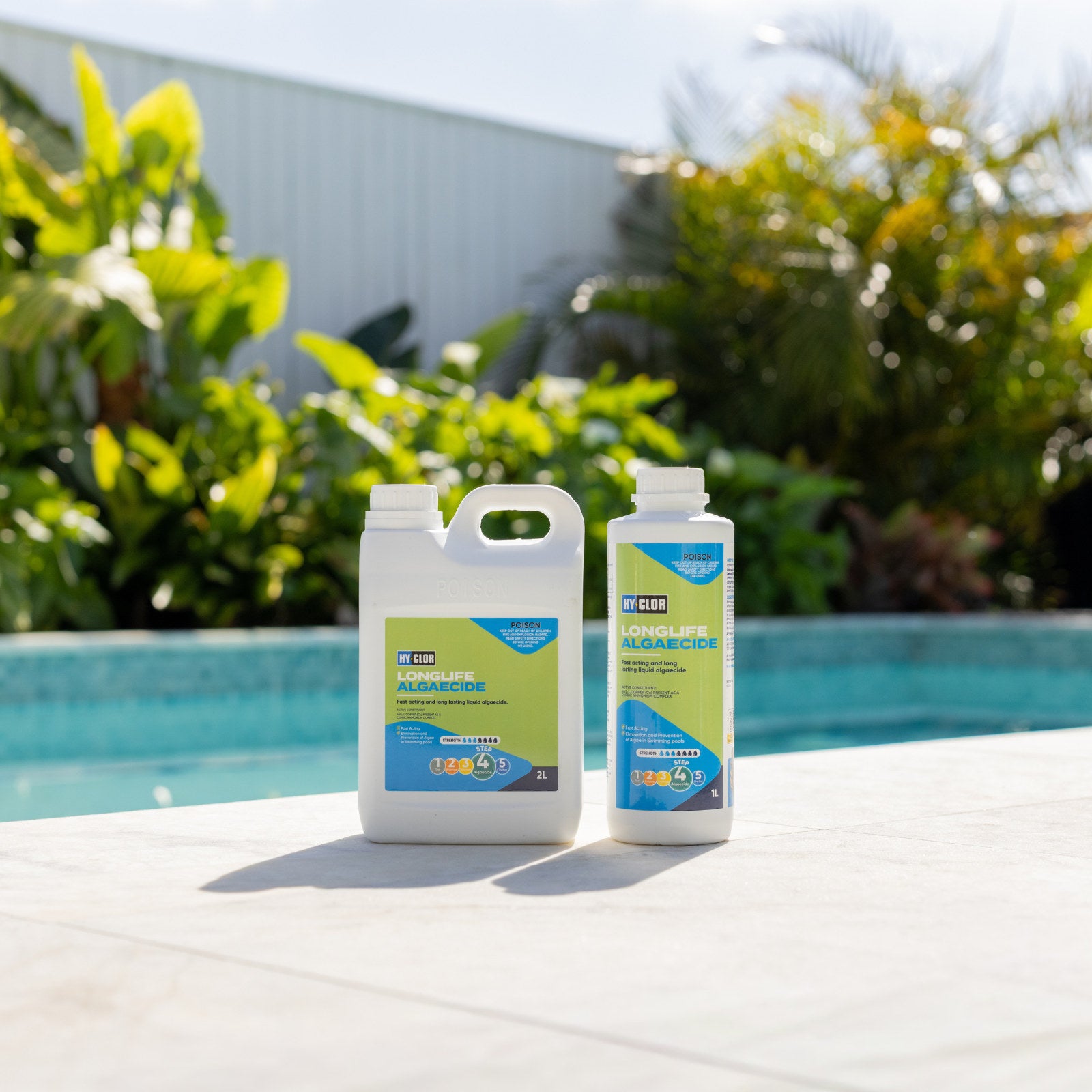 Hy-Clor Longlife Pool Algaecide 1L Copper Cupric Ammonium Complex