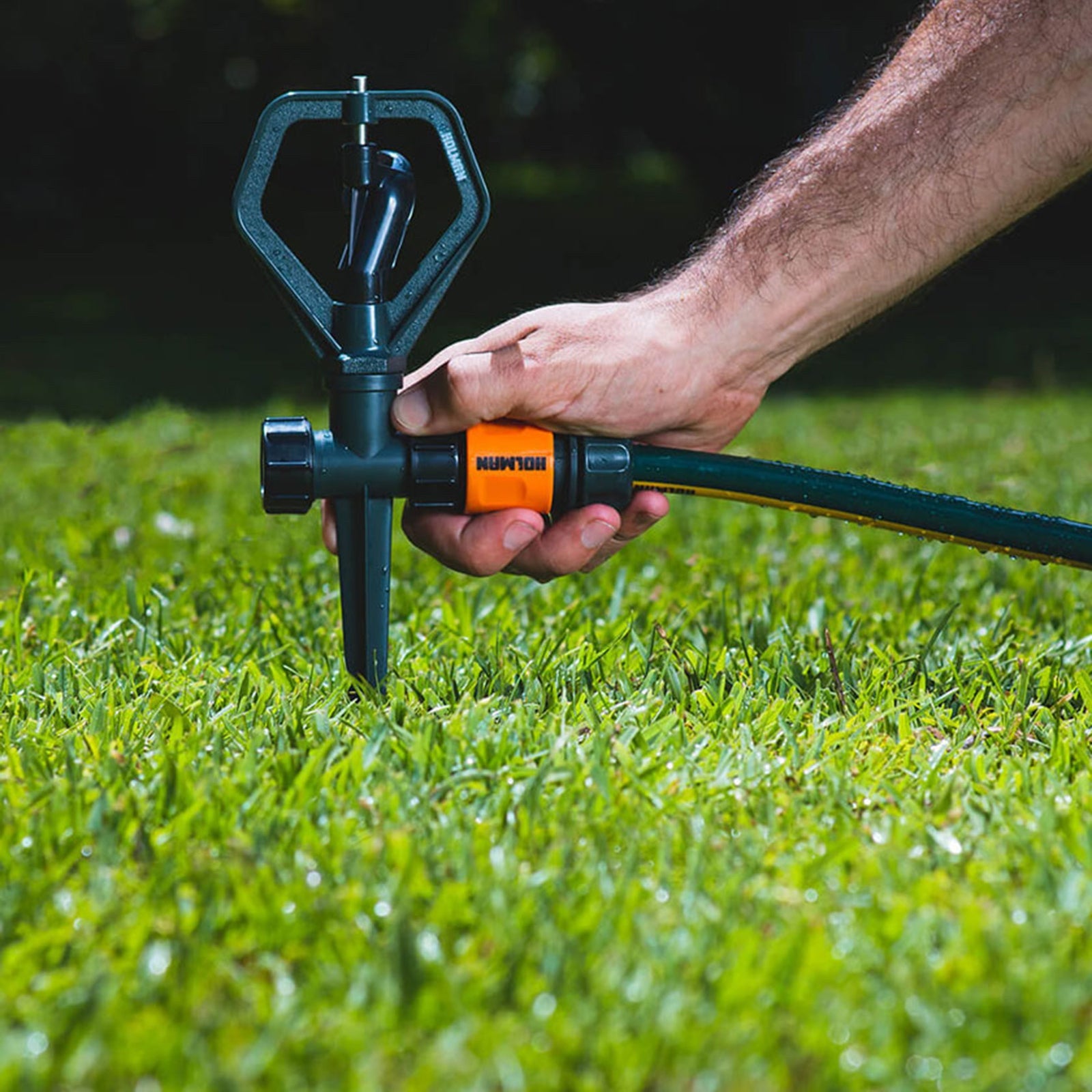 Holman Butterfly Sprinkler on Spike Black/Grey Plastic 4m Coverage